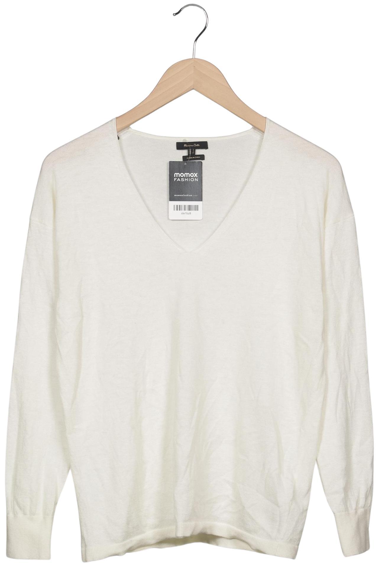 

Massimo Dutti Damen Pullover, cremeweiß, Gr. 36