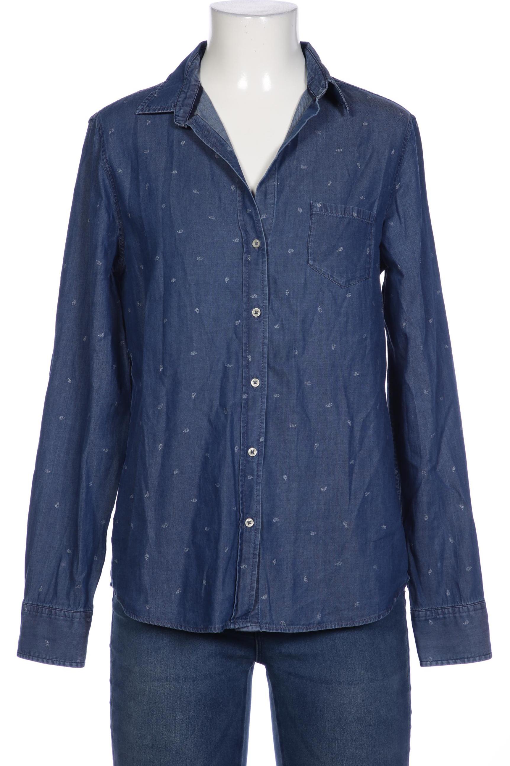

Massimo Dutti Damen Bluse, blau, Gr. 38