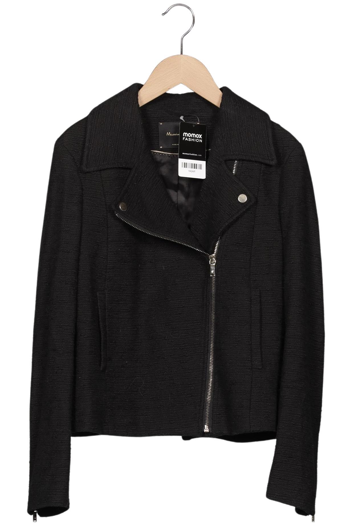 

Massimo Dutti Damen Jacke, schwarz, Gr. 40