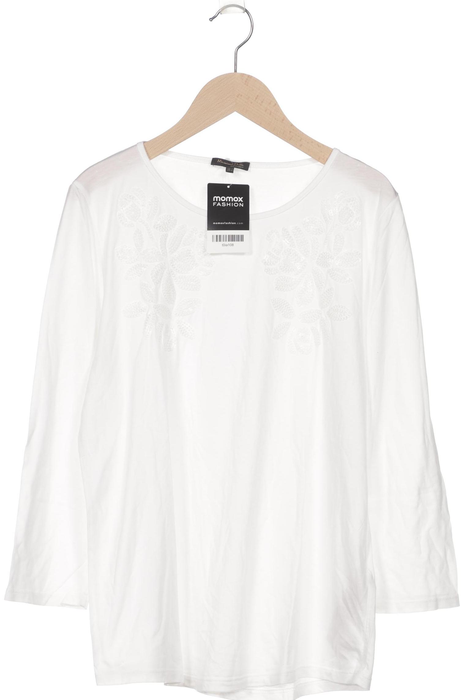 

Massimo Dutti Damen Langarmshirt, weiß, Gr. 42