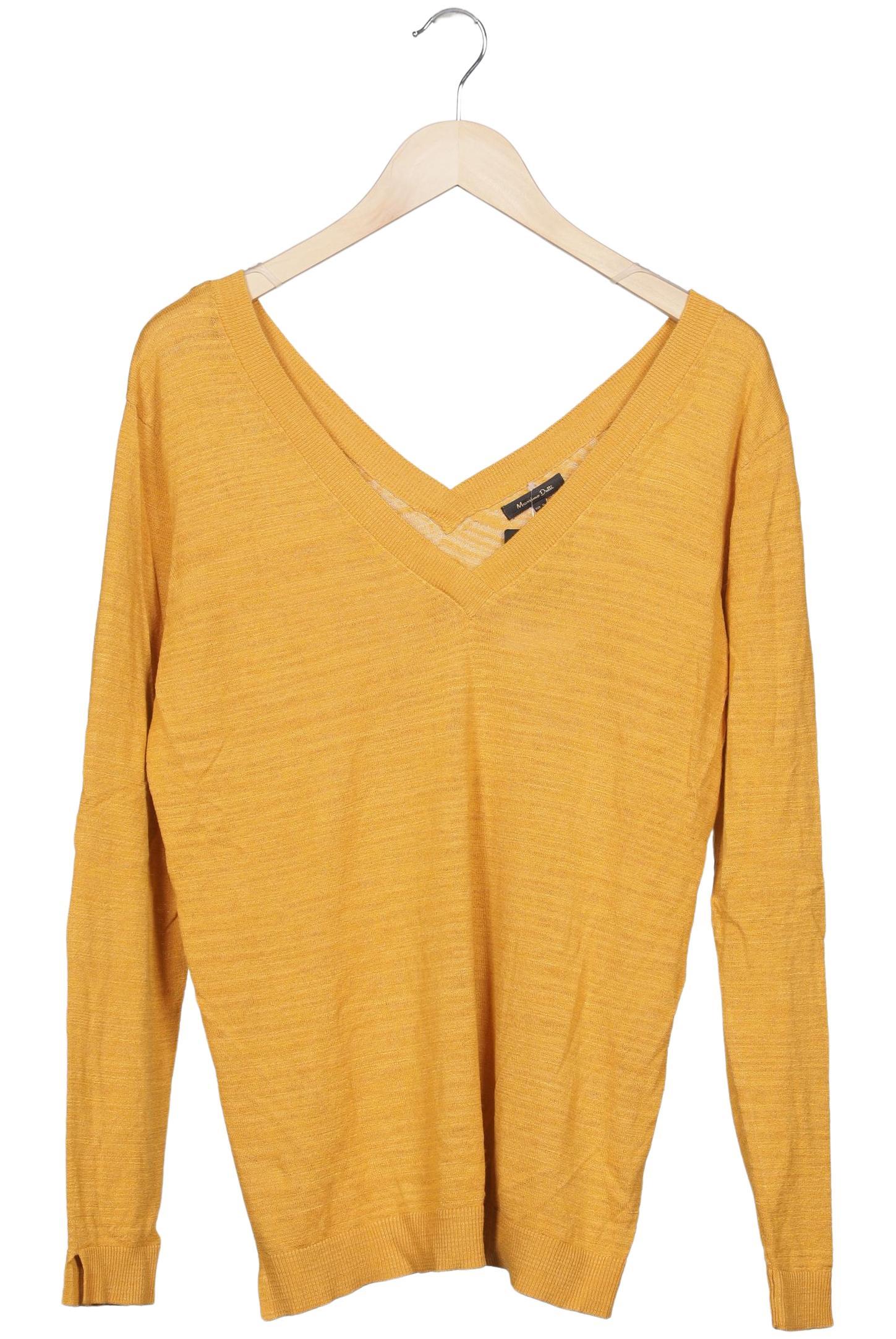 

Massimo Dutti Damen Pullover, gelb, Gr. 44