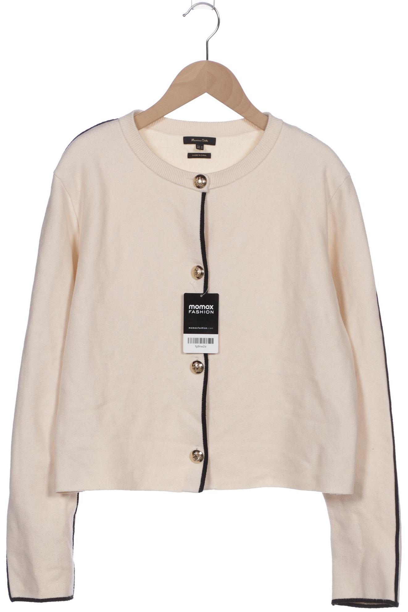 

Massimo Dutti Damen Strickjacke, cremeweiß, Gr. 38