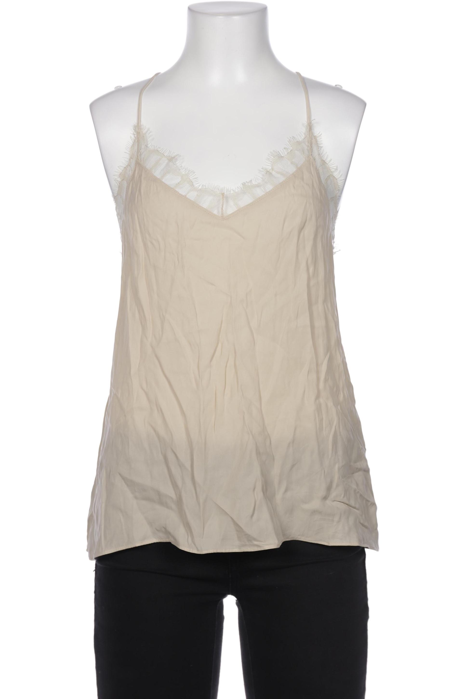 

Massimo Dutti Damen Top, beige, Gr. 40