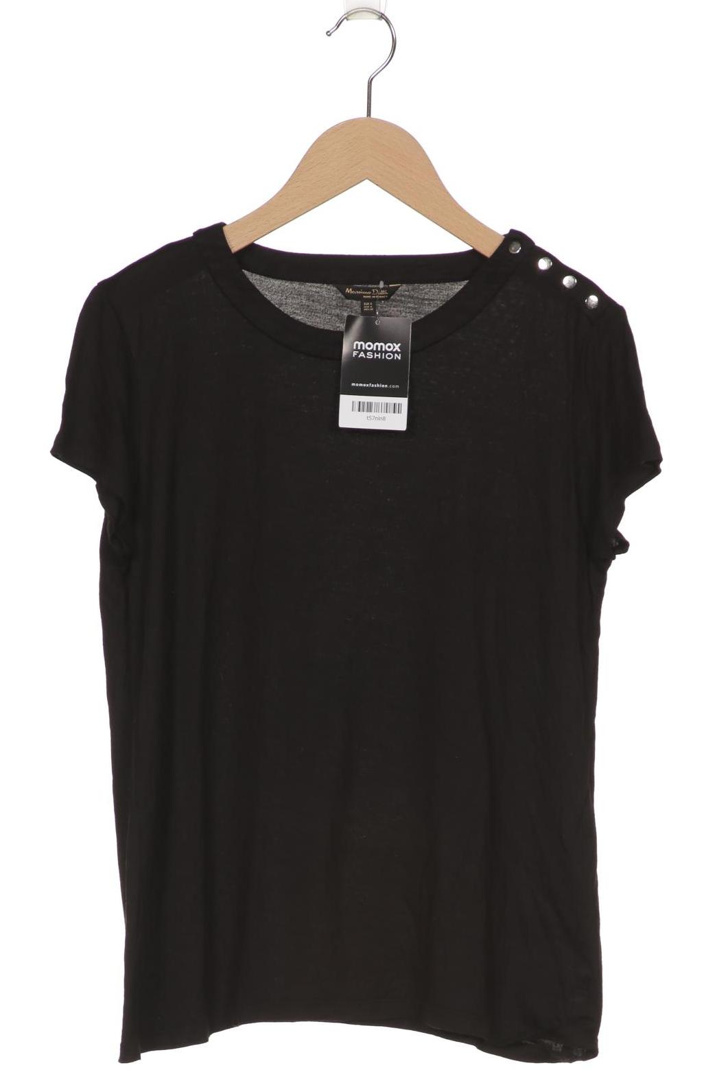 

Massimo Dutti Damen T-Shirt, schwarz, Gr. 36