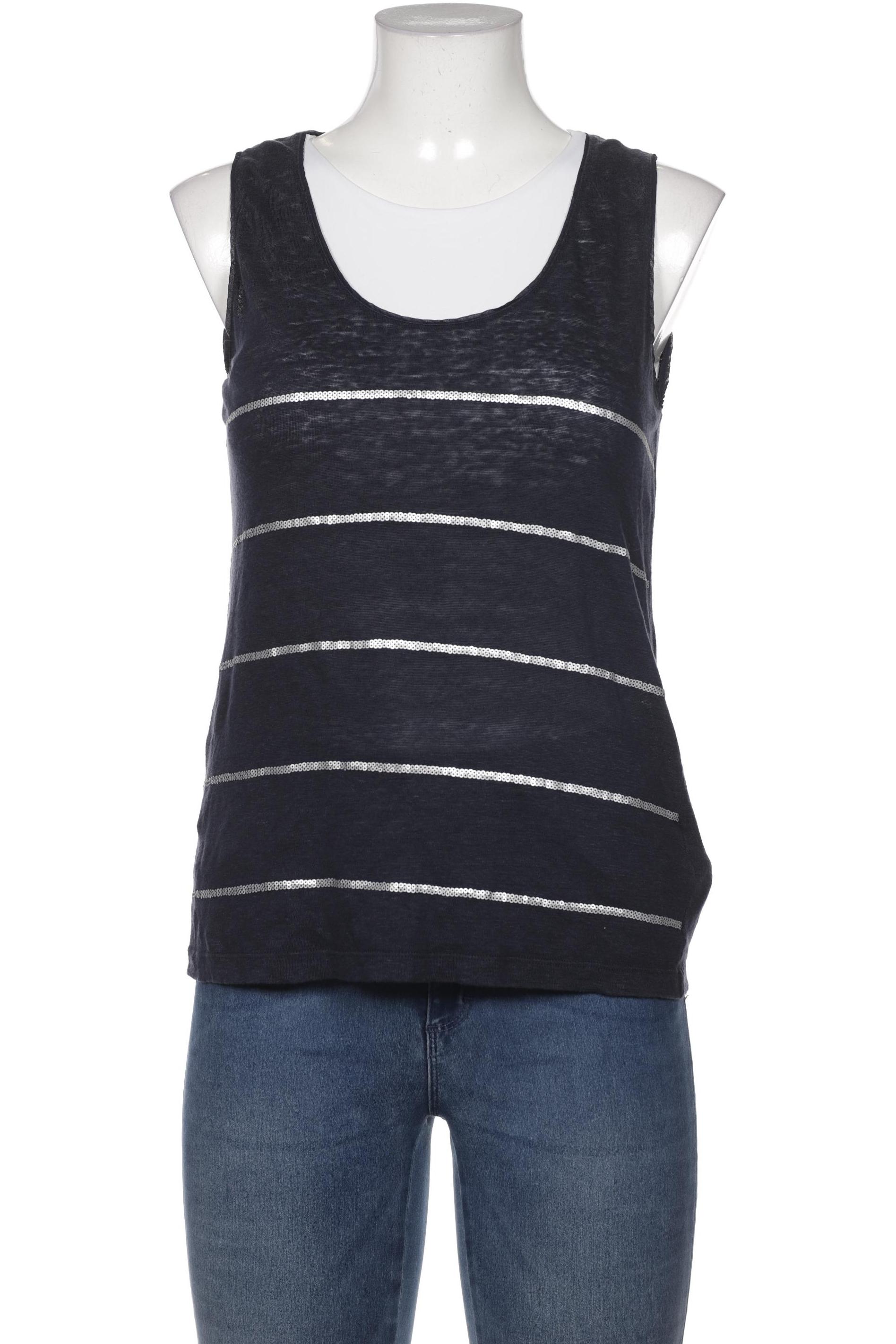 

Massimo Dutti Damen Top, marineblau, Gr. 36