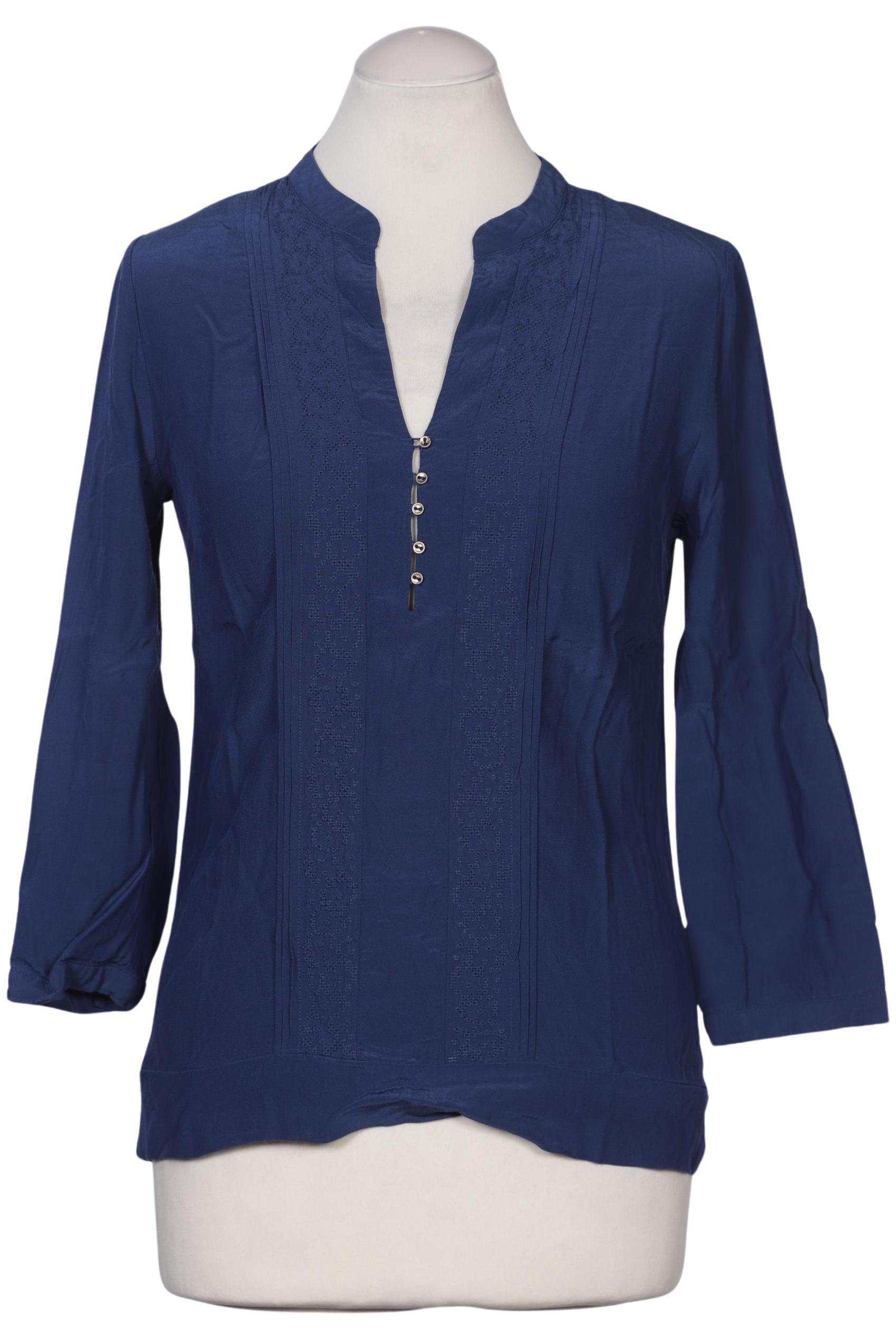 

Massimo Dutti Damen Bluse, marineblau, Gr. 36