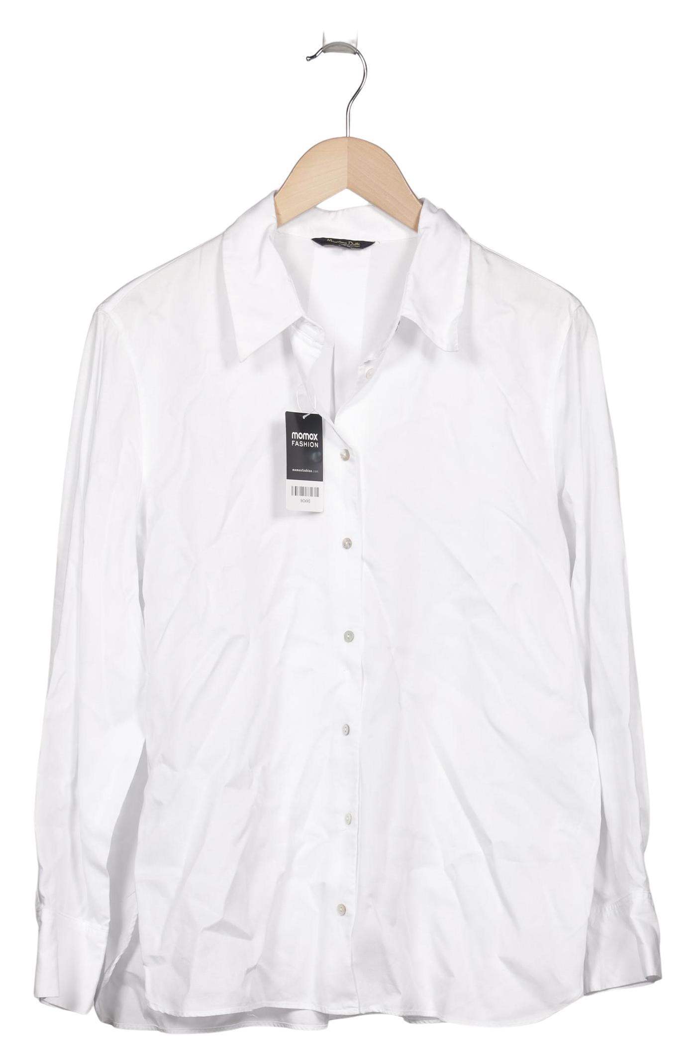 

Massimo Dutti Damen Bluse, weiß, Gr. 44