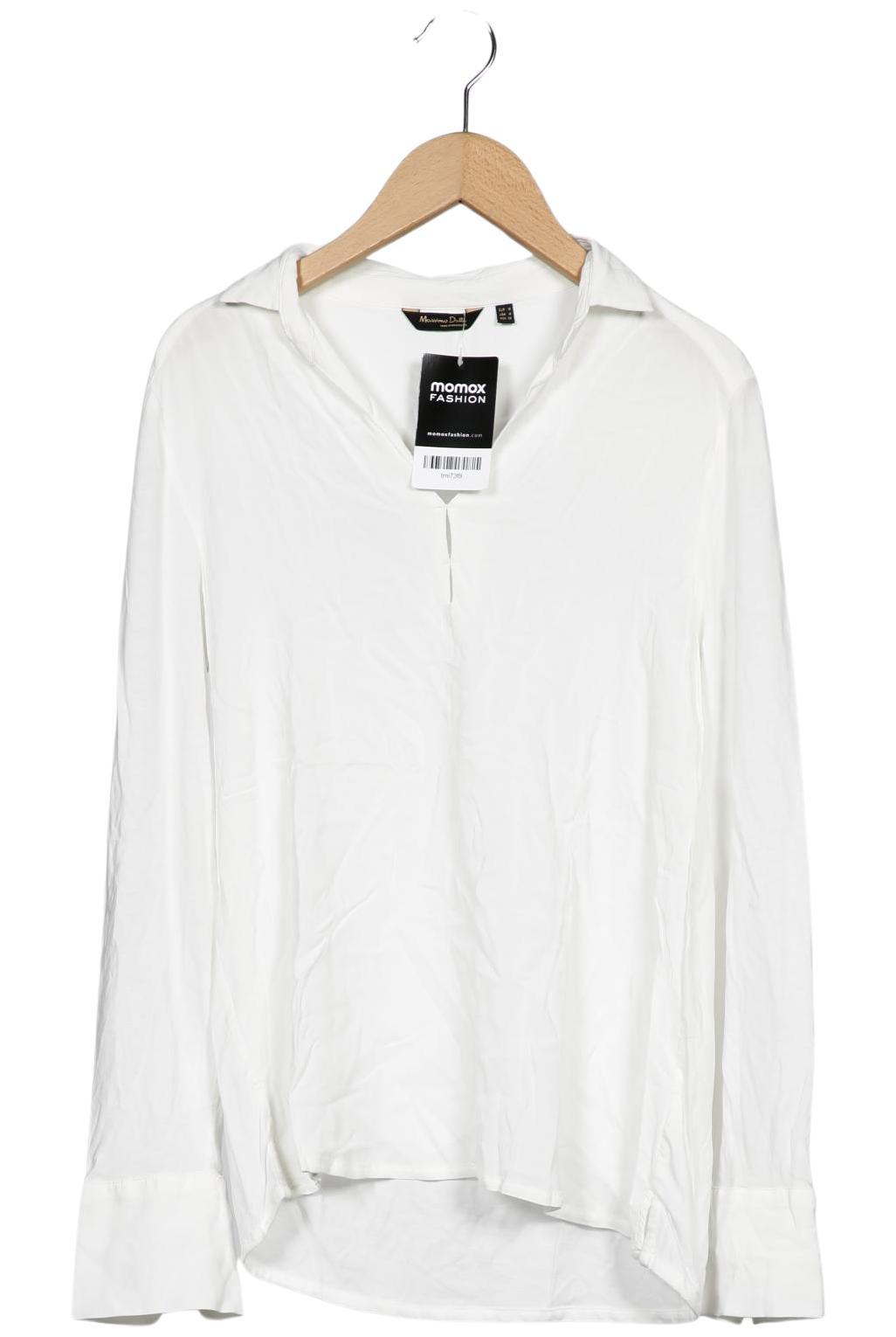 

Massimo Dutti Damen Langarmshirt, weiß, Gr. 38