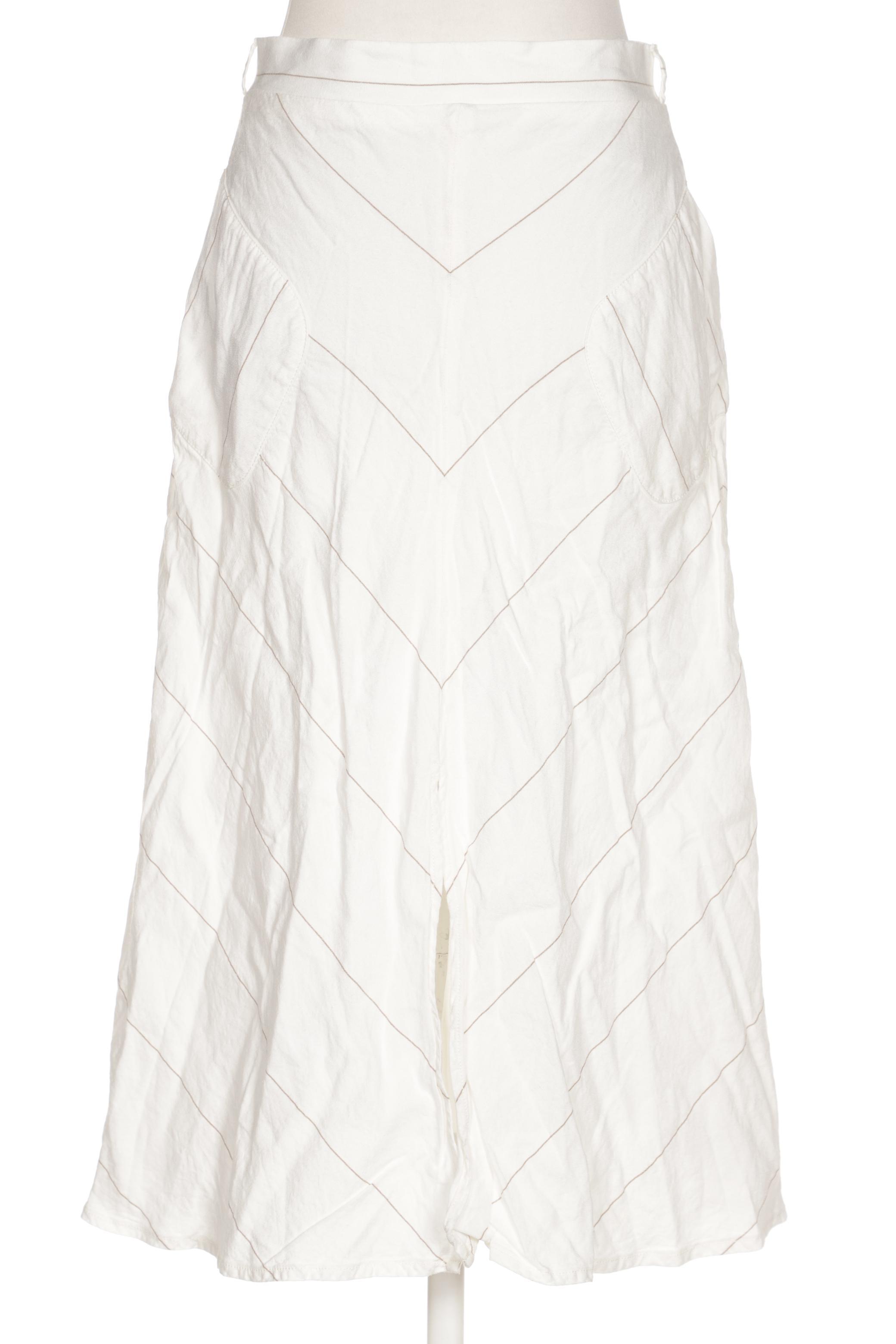 

Massimo Dutti Damen Rock, cremeweiß, Gr. 36