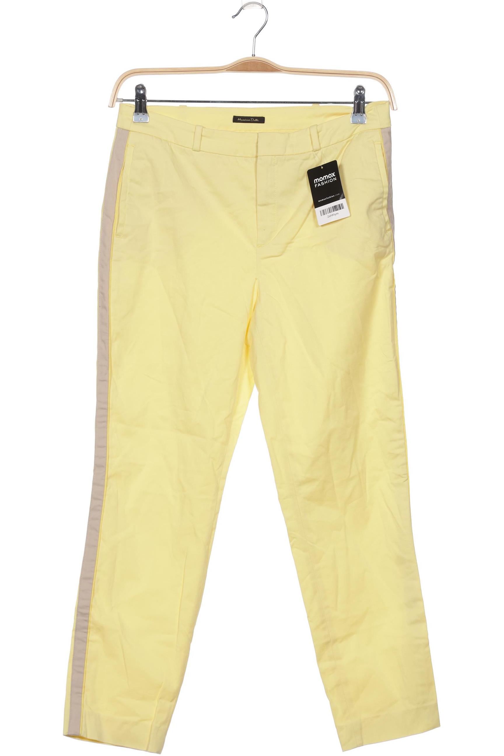 

Massimo Dutti Damen Stoffhose, gelb, Gr. 42