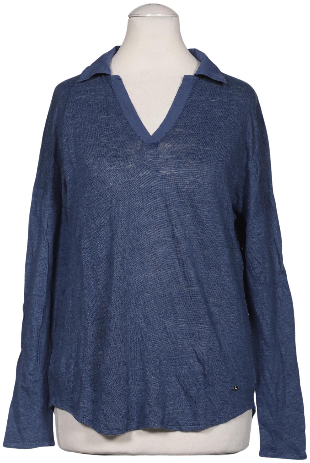 

Massimo Dutti Damen Langarmshirt, blau, Gr. 36
