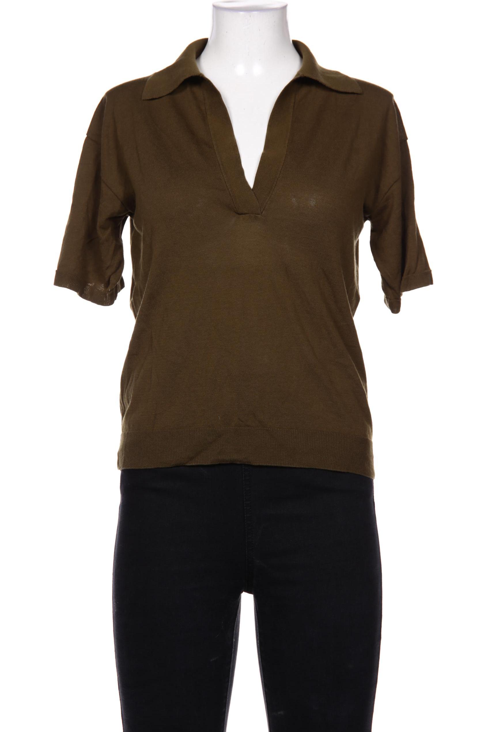 

Massimo Dutti Damen Poloshirt, grün, Gr. 38