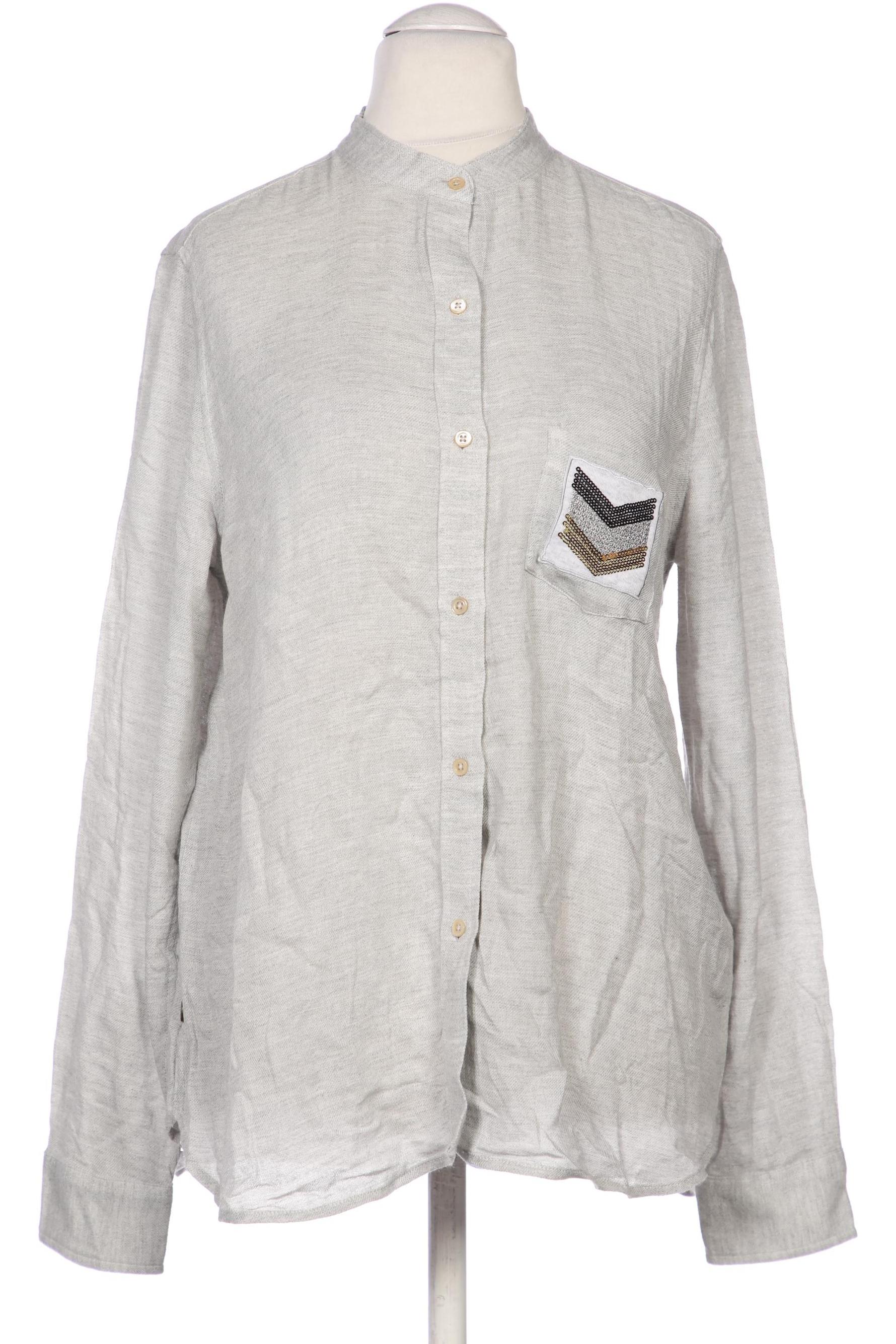 

Massimo Dutti Damen Bluse, grau, Gr. 40