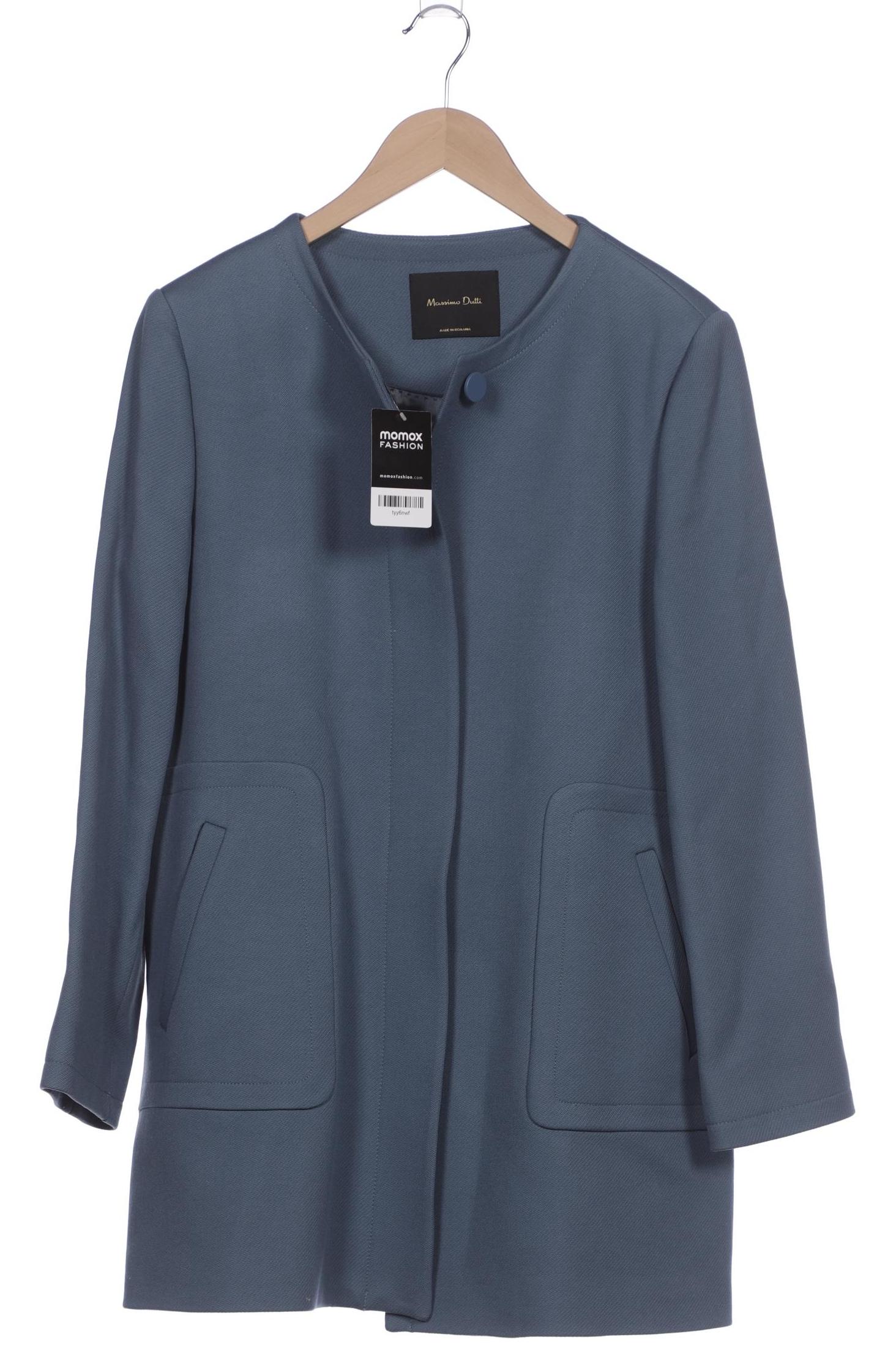 

Massimo Dutti Damen Mantel, blau, Gr. 44