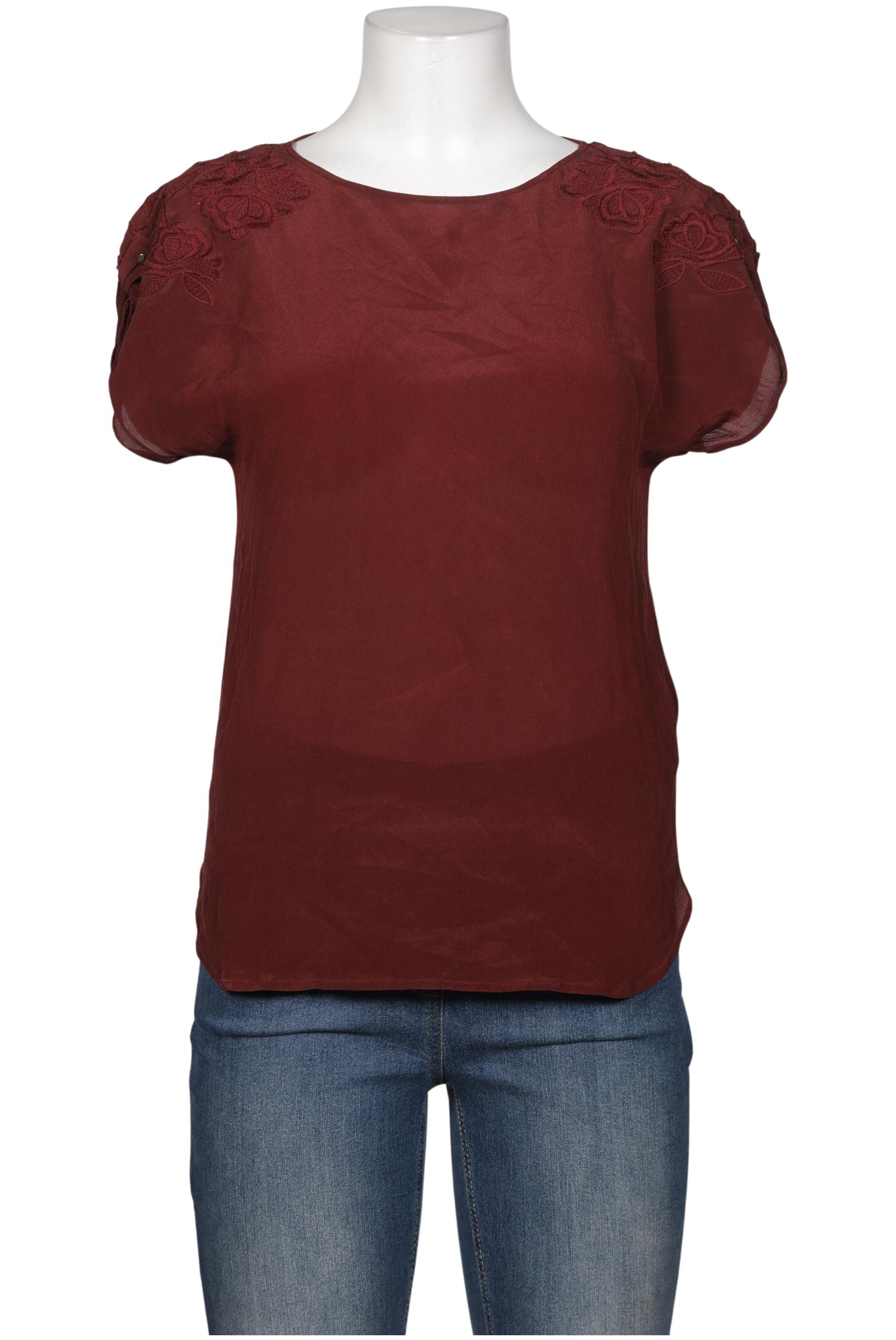 

Massimo Dutti Damen Bluse, bordeaux, Gr. 36