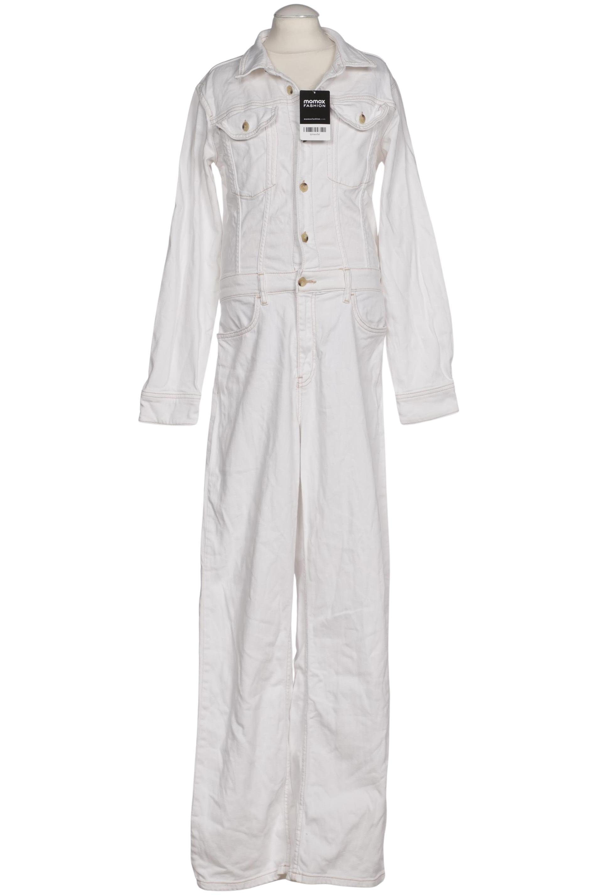 

Massimo Dutti Damen Jumpsuit/Overall, weiß, Gr. 36