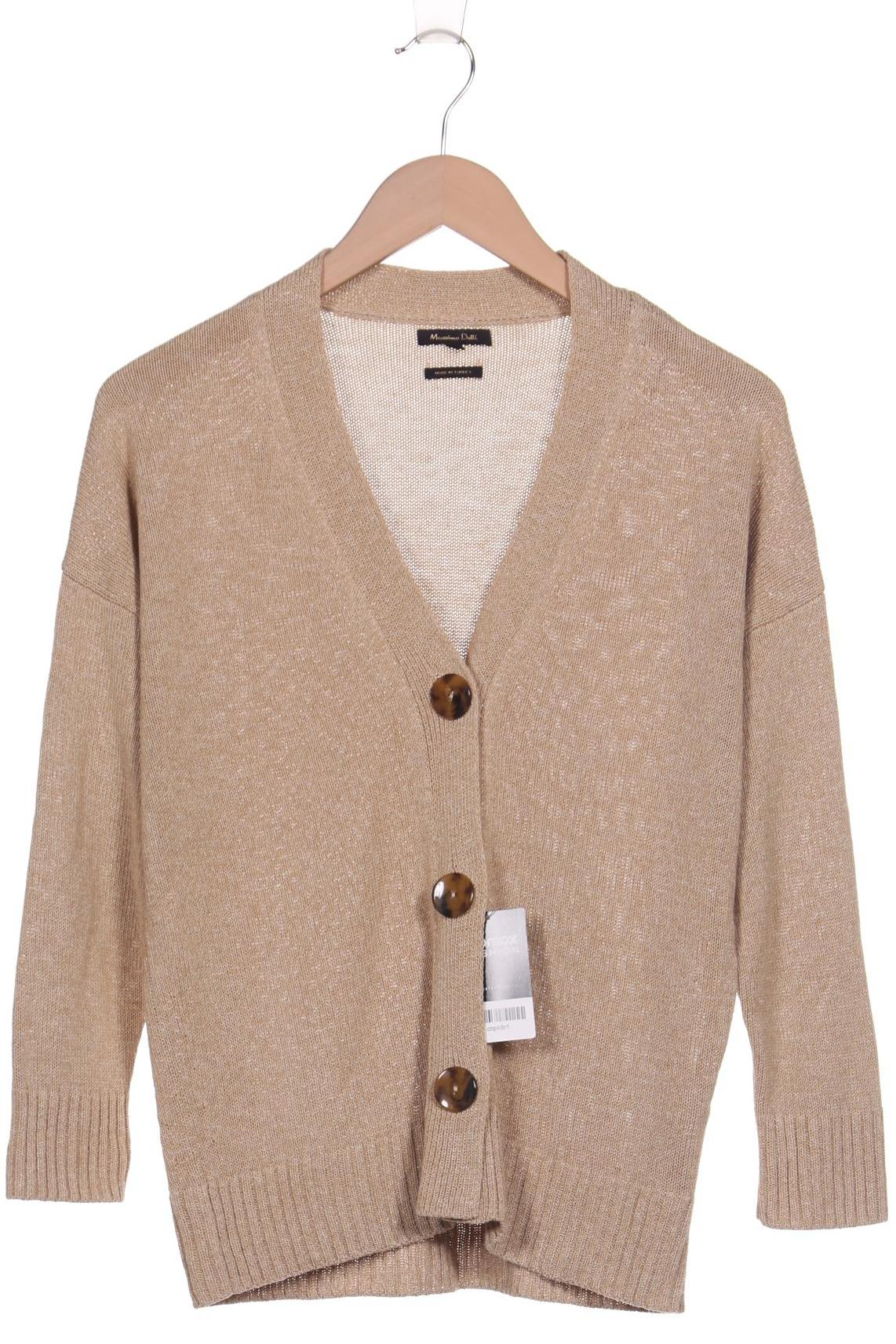

Massimo Dutti Damen Strickjacke, beige, Gr. 36