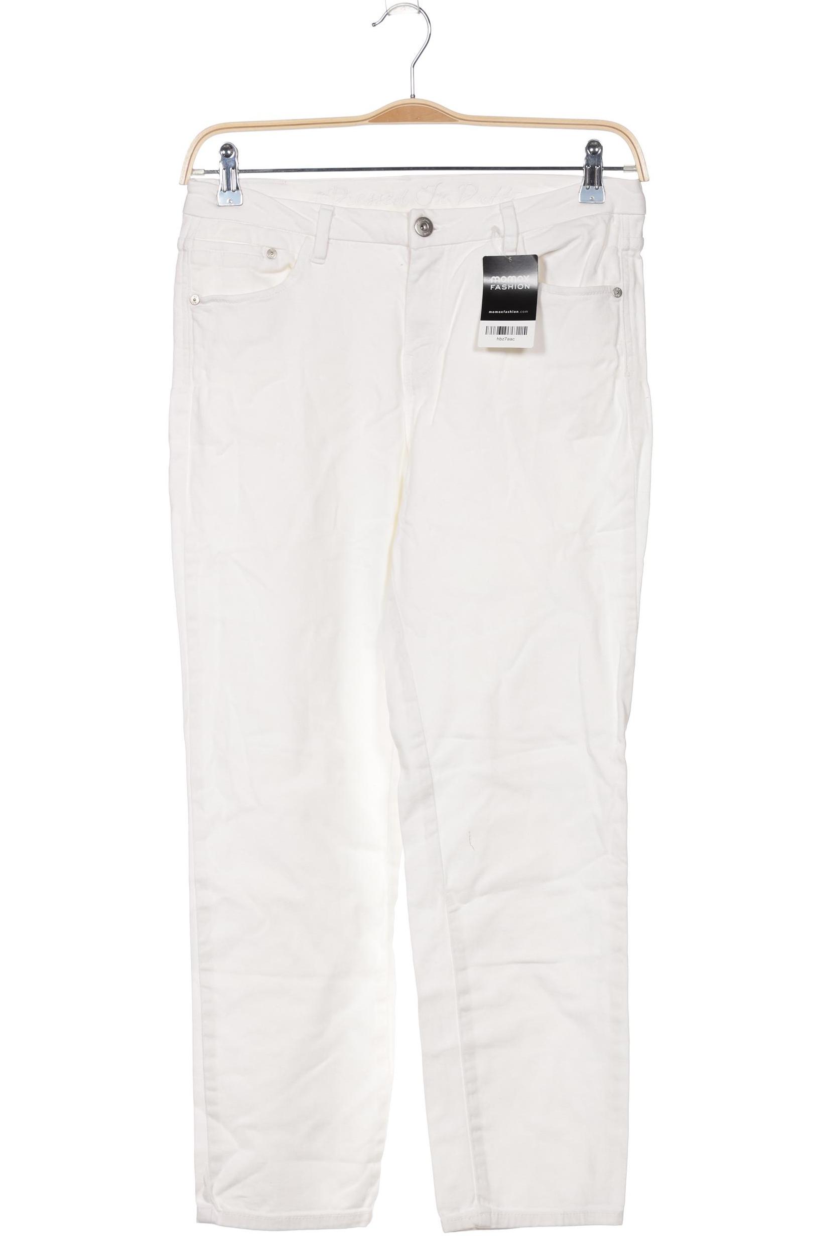 

Massimo Dutti Damen Jeans, weiß, Gr. 40