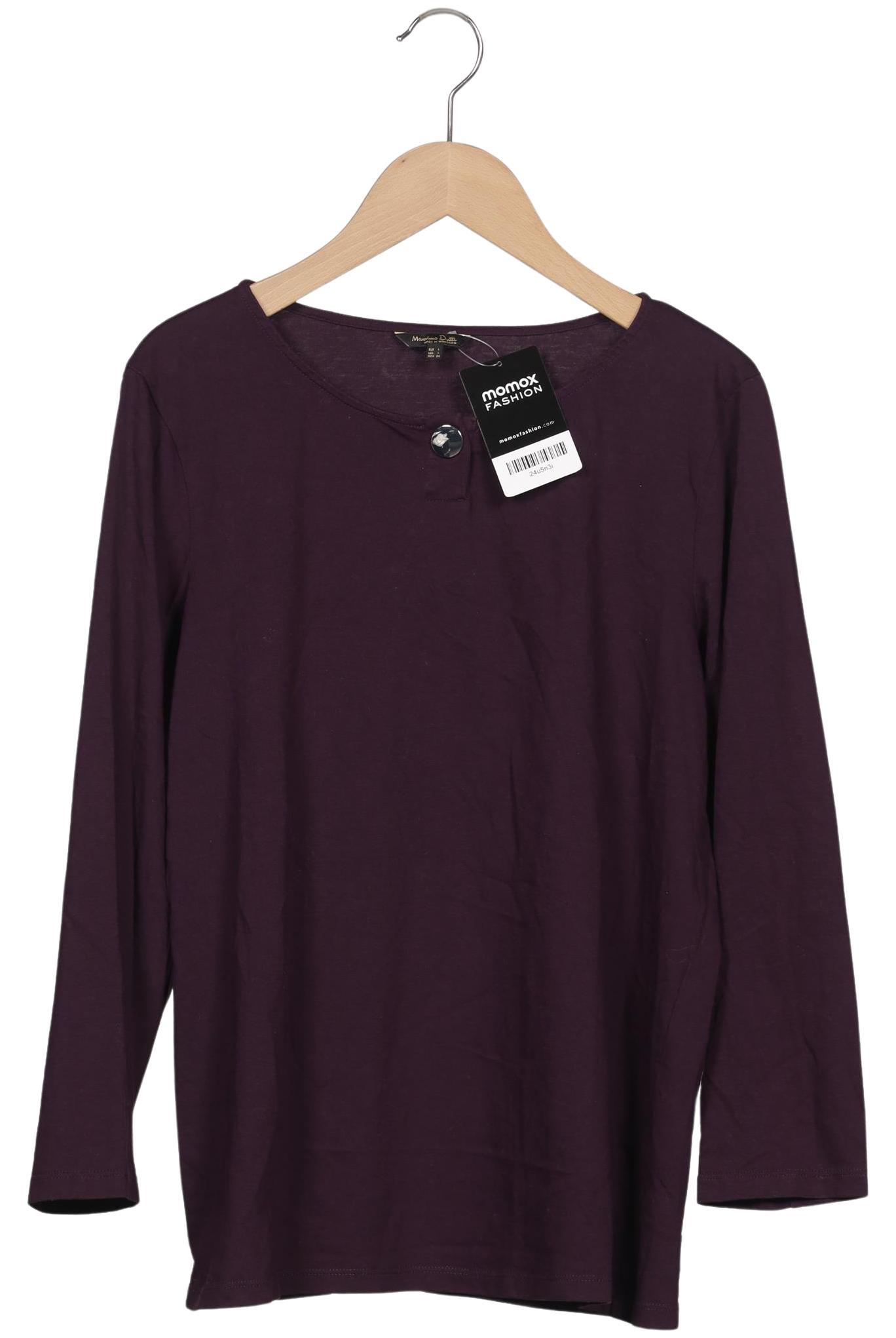 

Massimo Dutti Damen Langarmshirt, flieder, Gr. 42