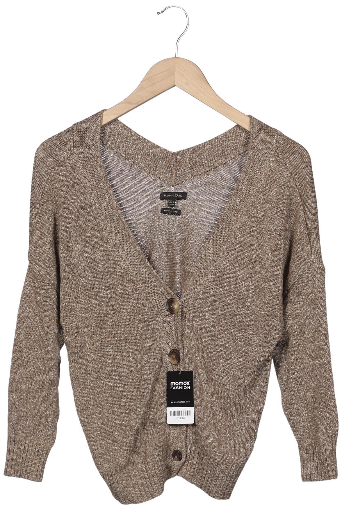

Massimo Dutti Damen Strickjacke, braun, Gr. 36