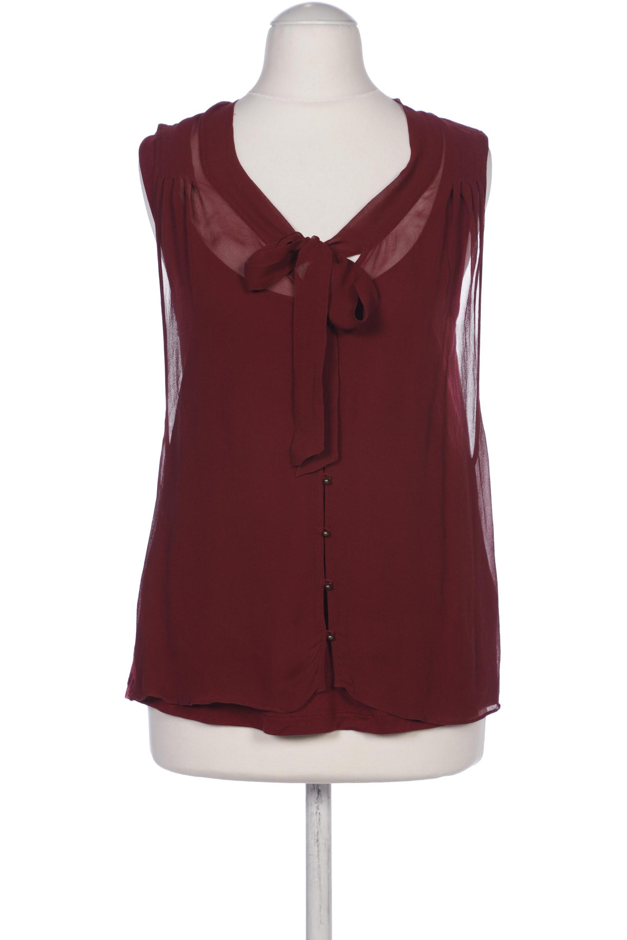 

Massimo Dutti Damen Bluse, bordeaux, Gr. 36