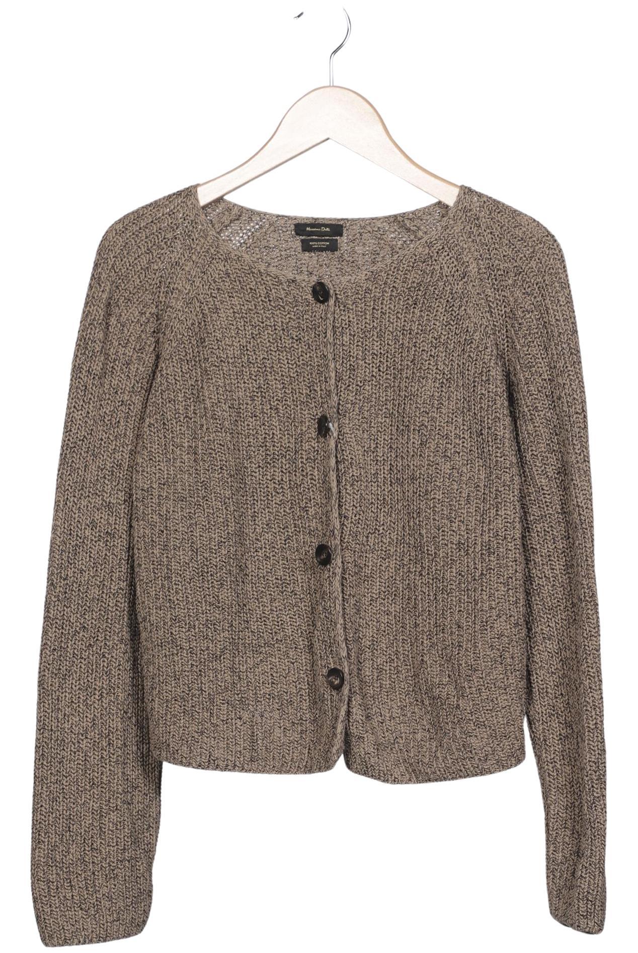 

Massimo Dutti Damen Strickjacke, braun, Gr. 42