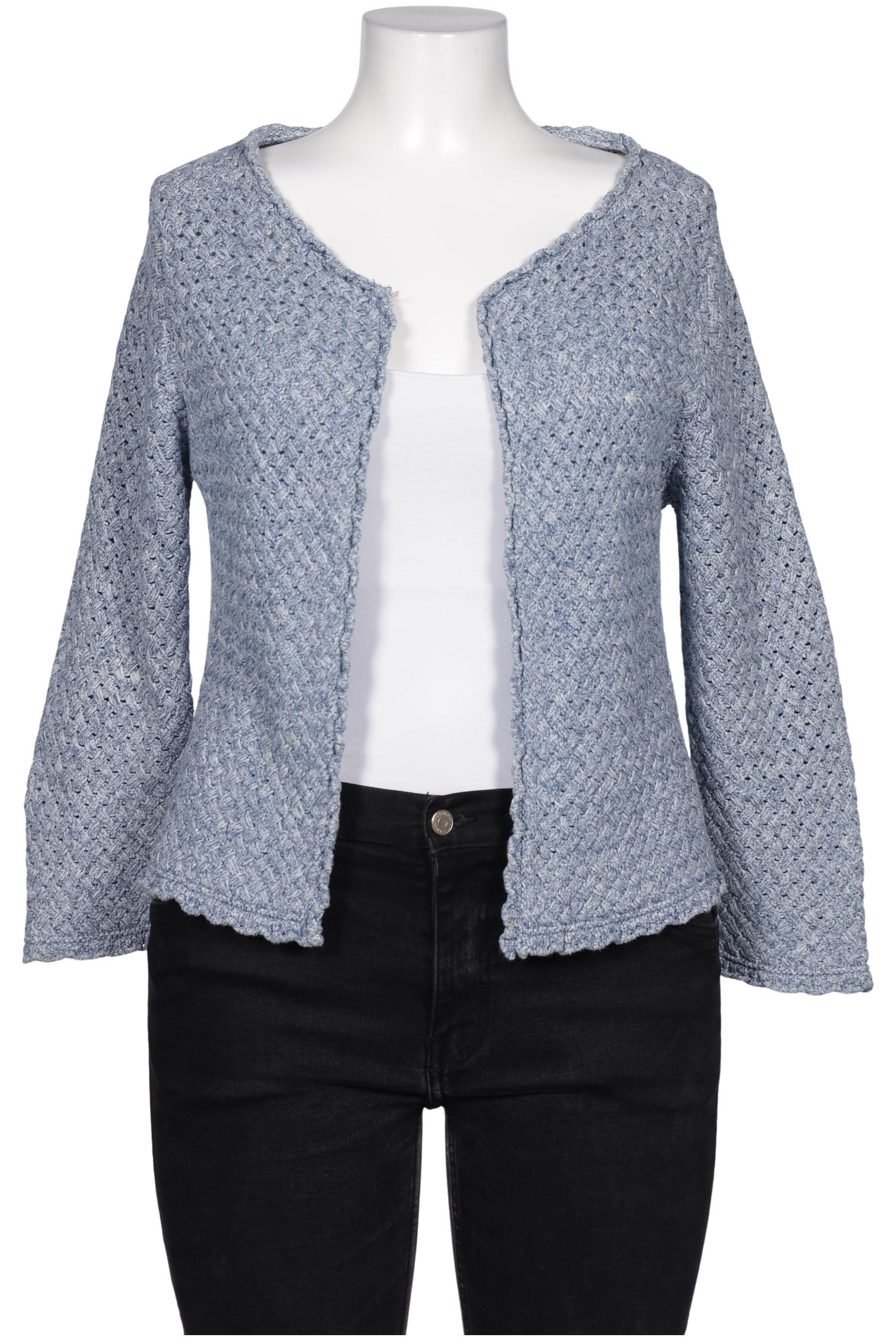 

Massimo Dutti Damen Strickjacke, hellblau, Gr. 44