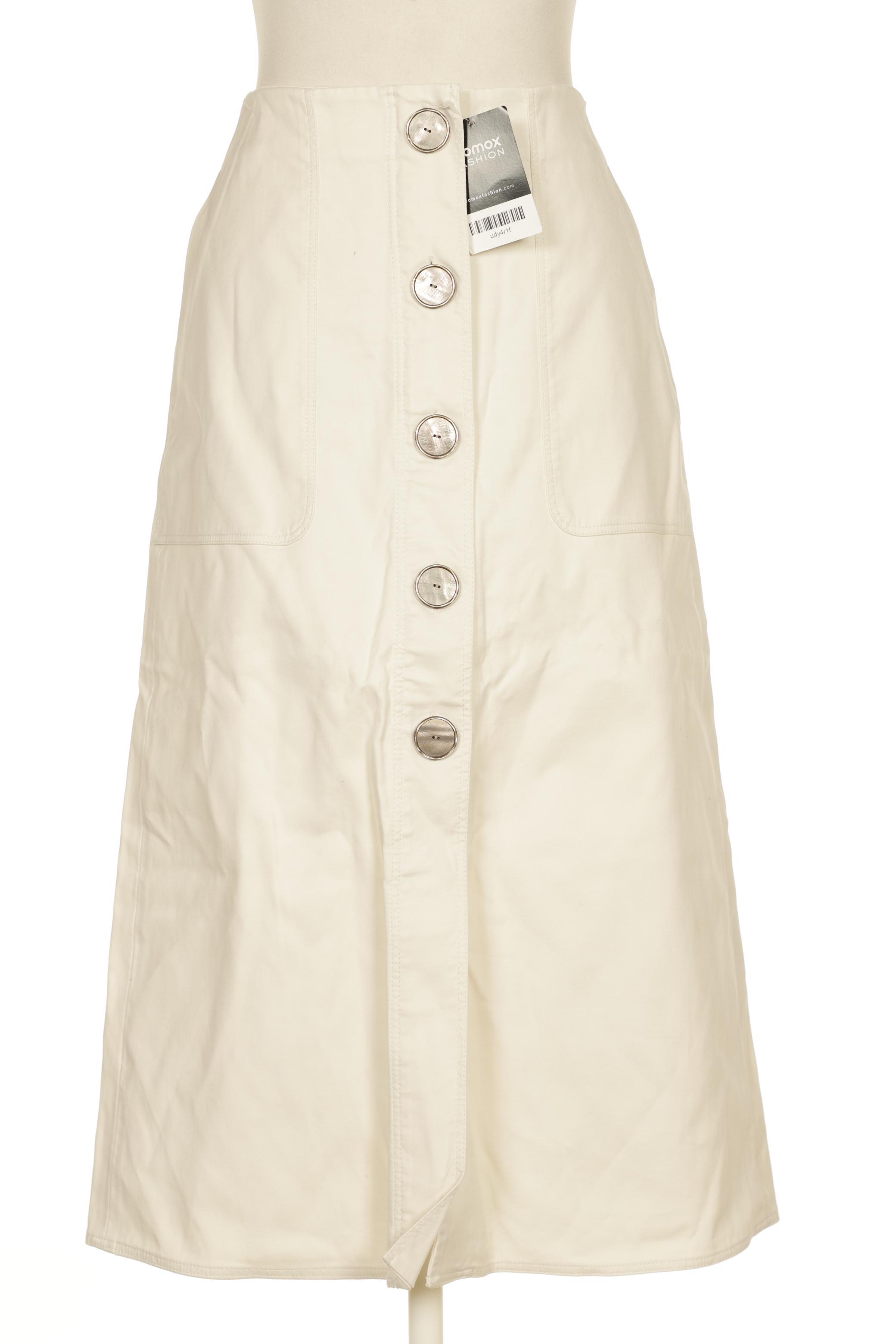 

Massimo Dutti Damen Rock, cremeweiß