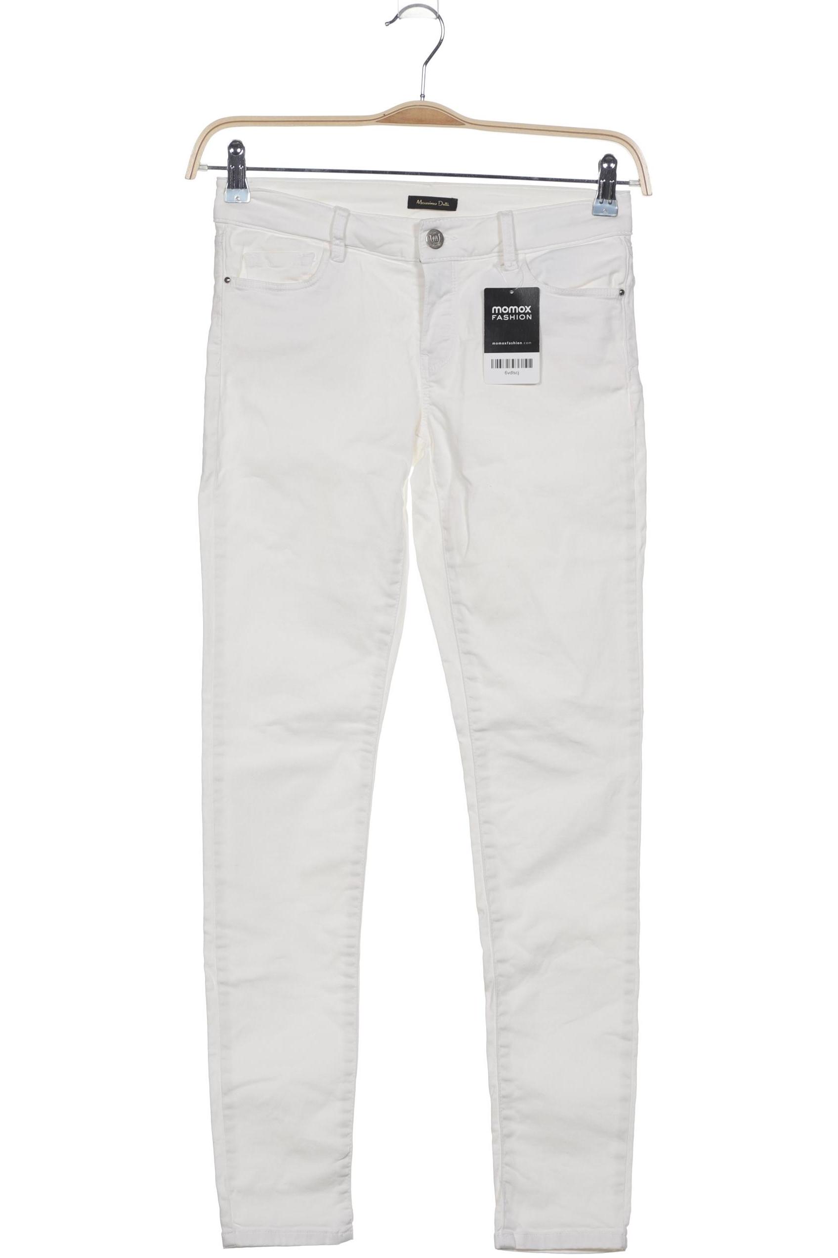 

Massimo Dutti Damen Jeans, weiß, Gr. 36