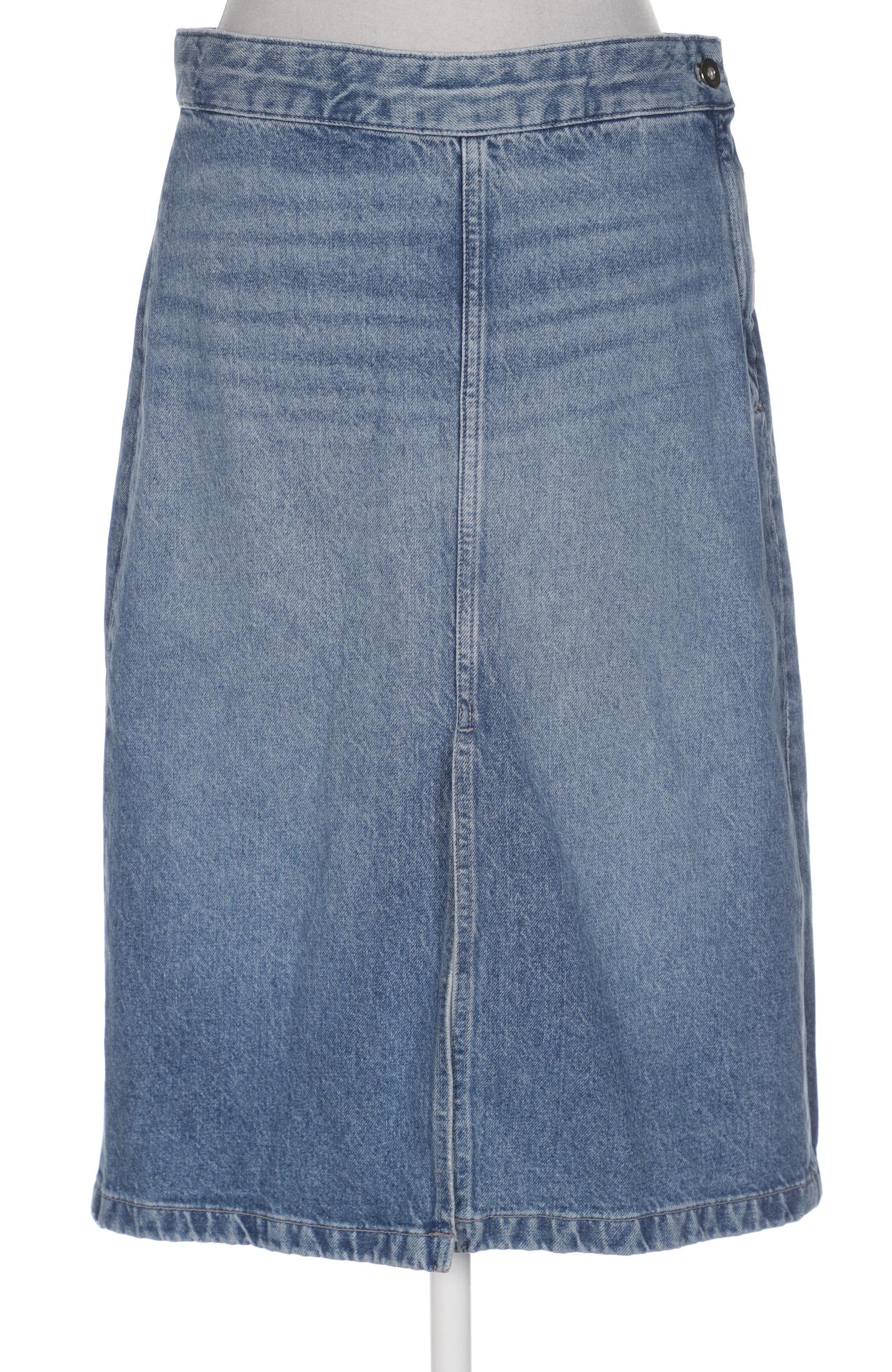 

Massimo Dutti Damen Rock, blau, Gr. 36