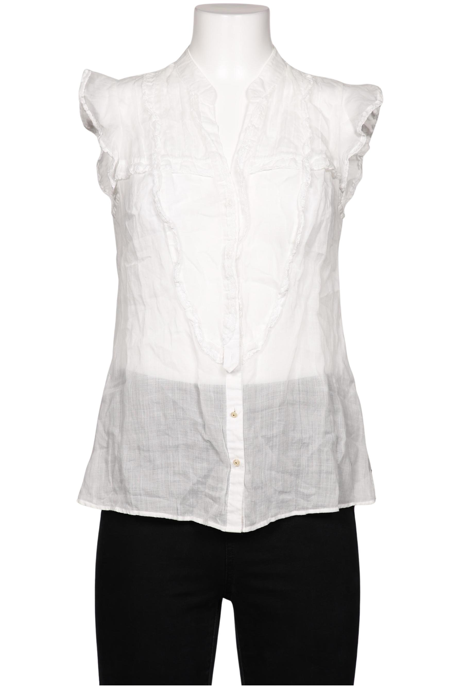 

Massimo Dutti Damen Bluse, weiß, Gr. 42