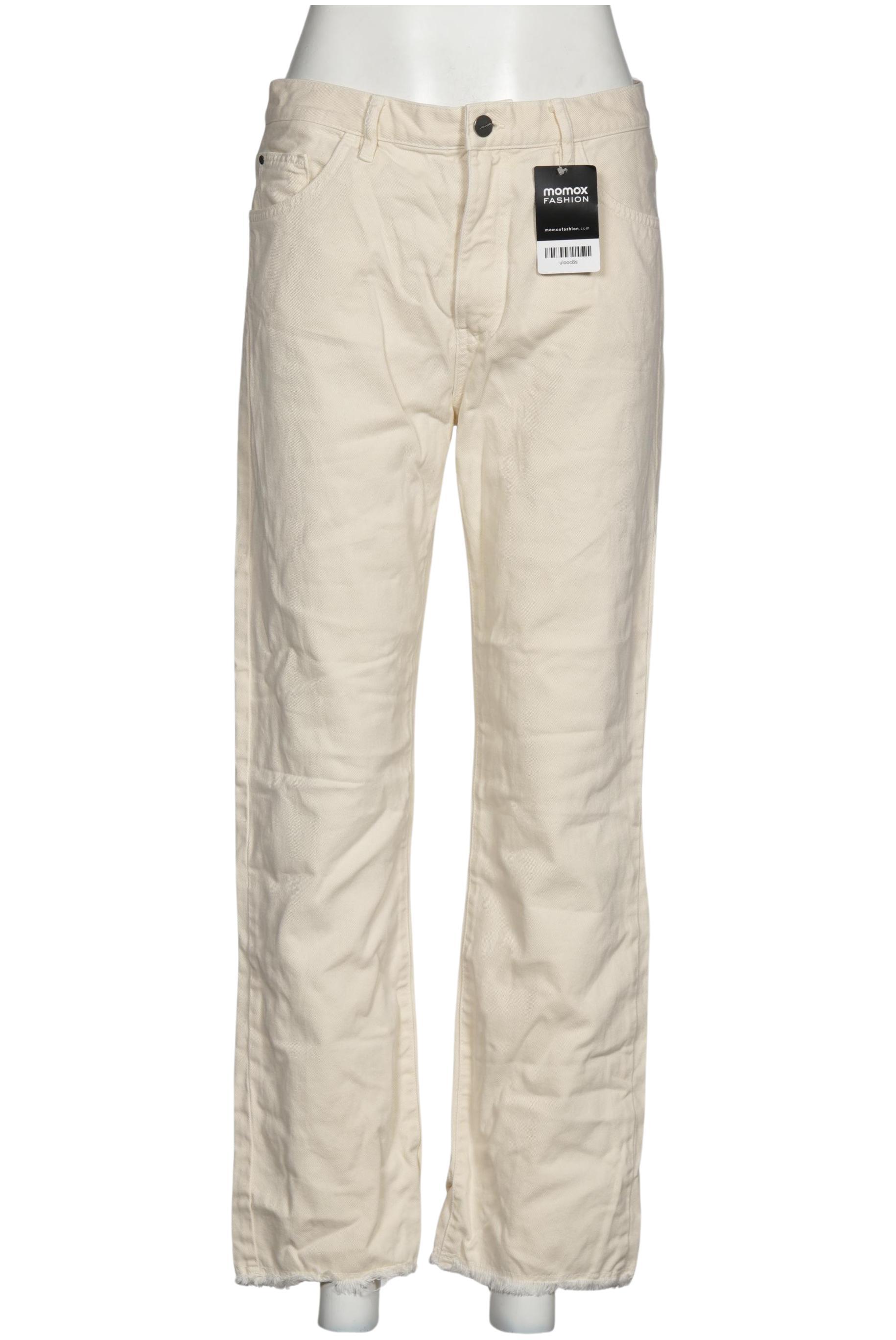 

Massimo Dutti Damen Jeans, cremeweiß, Gr. 40