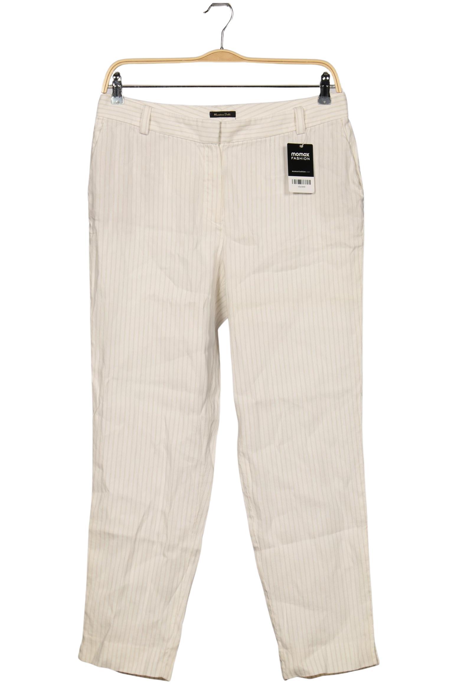 

Massimo Dutti Damen Stoffhose, cremeweiß, Gr. 44