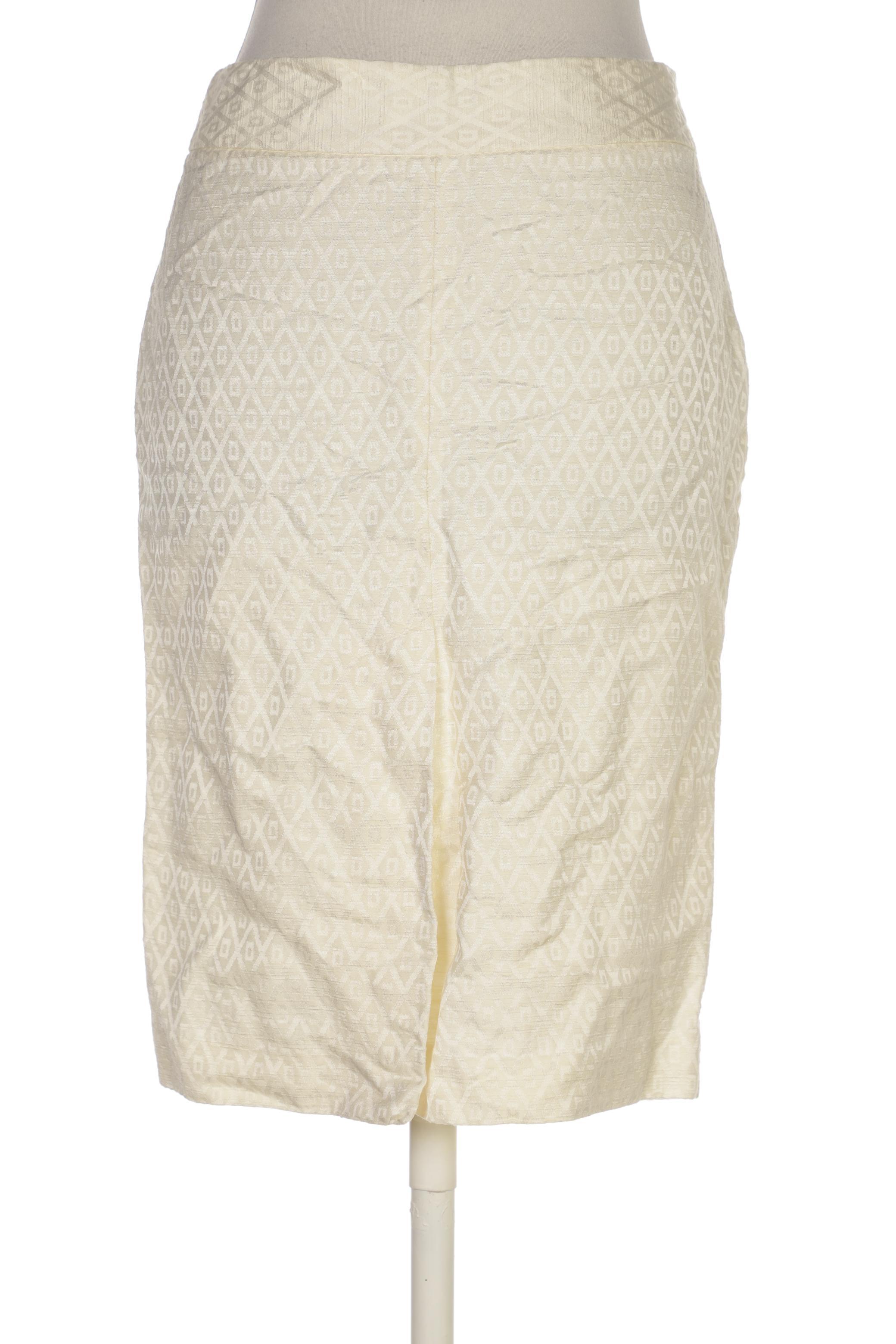 

Massimo Dutti Damen Rock, cremeweiß, Gr. 38