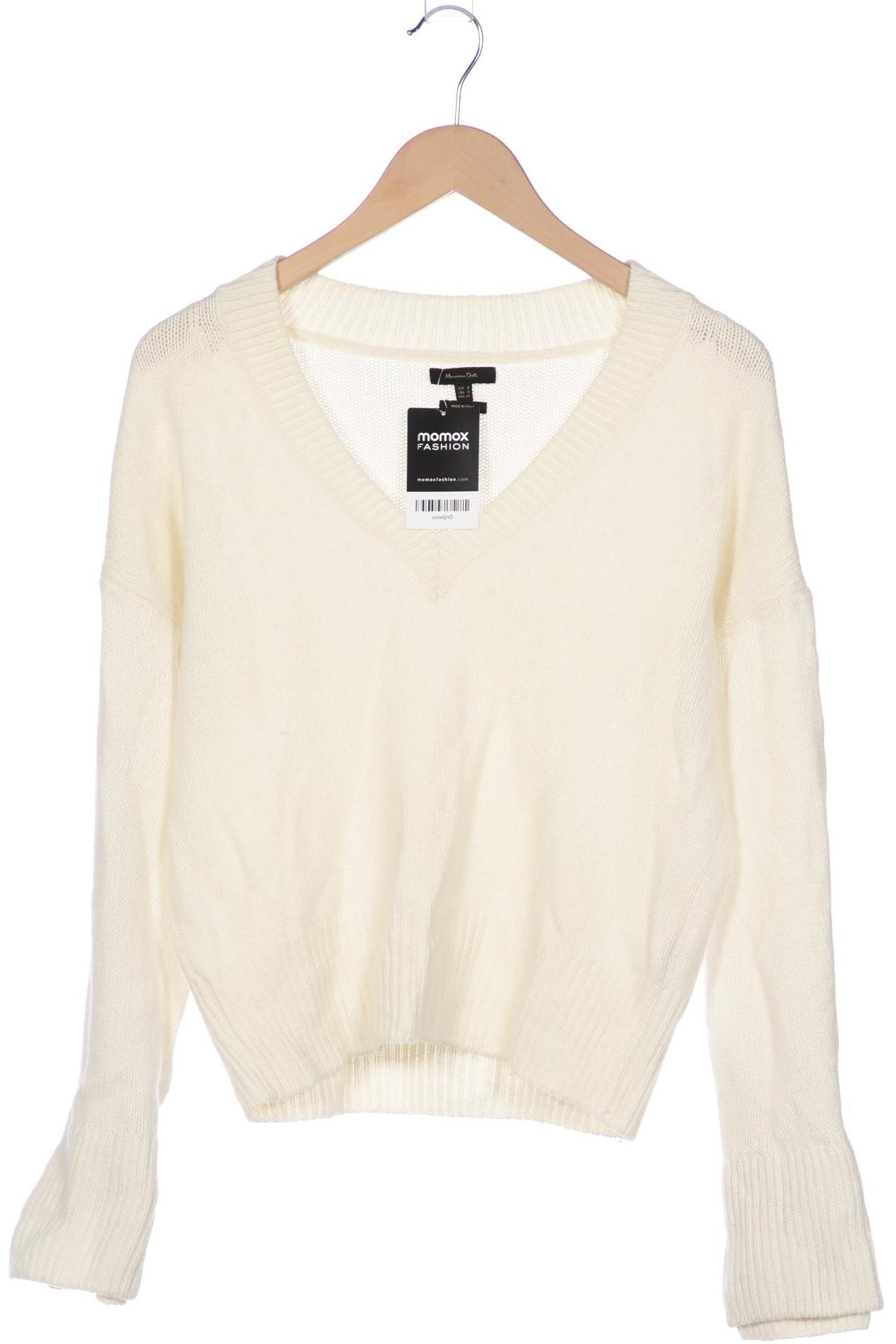 

Massimo Dutti Damen Pullover, weiß, Gr. 36
