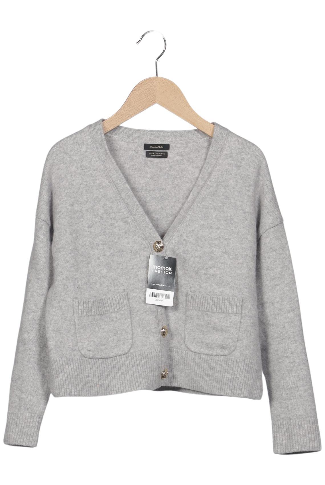 

Massimo Dutti Damen Strickjacke, grau, Gr. 34