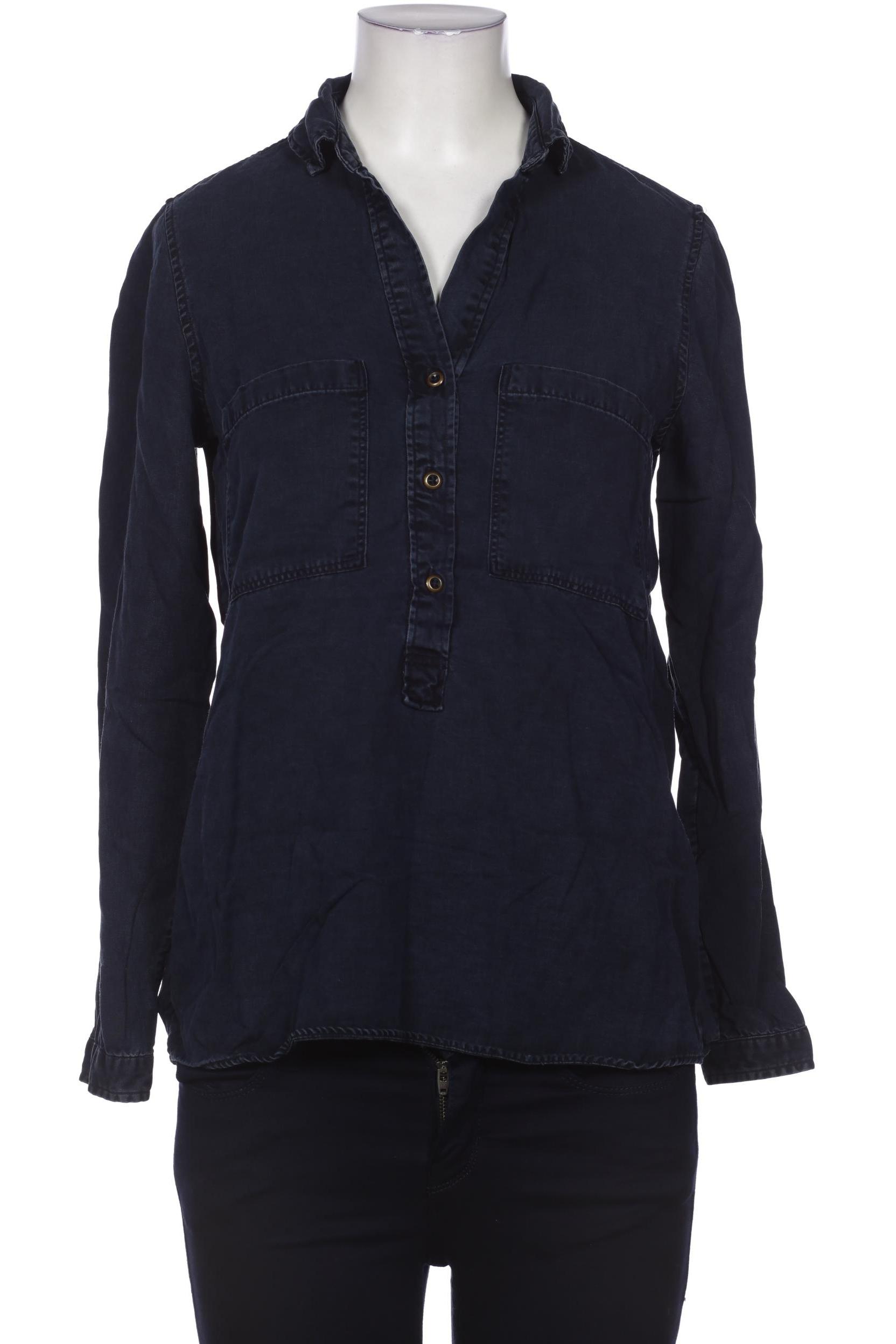 

Massimo Dutti Damen Bluse, marineblau, Gr. 36