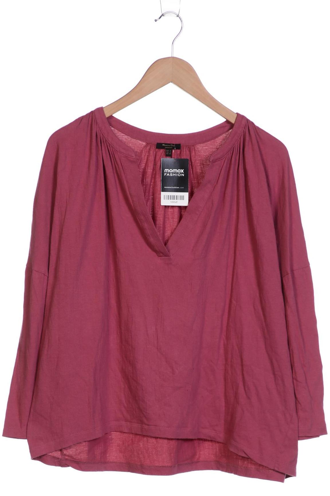 

Massimo Dutti Damen Langarmshirt, bordeaux, Gr. 36