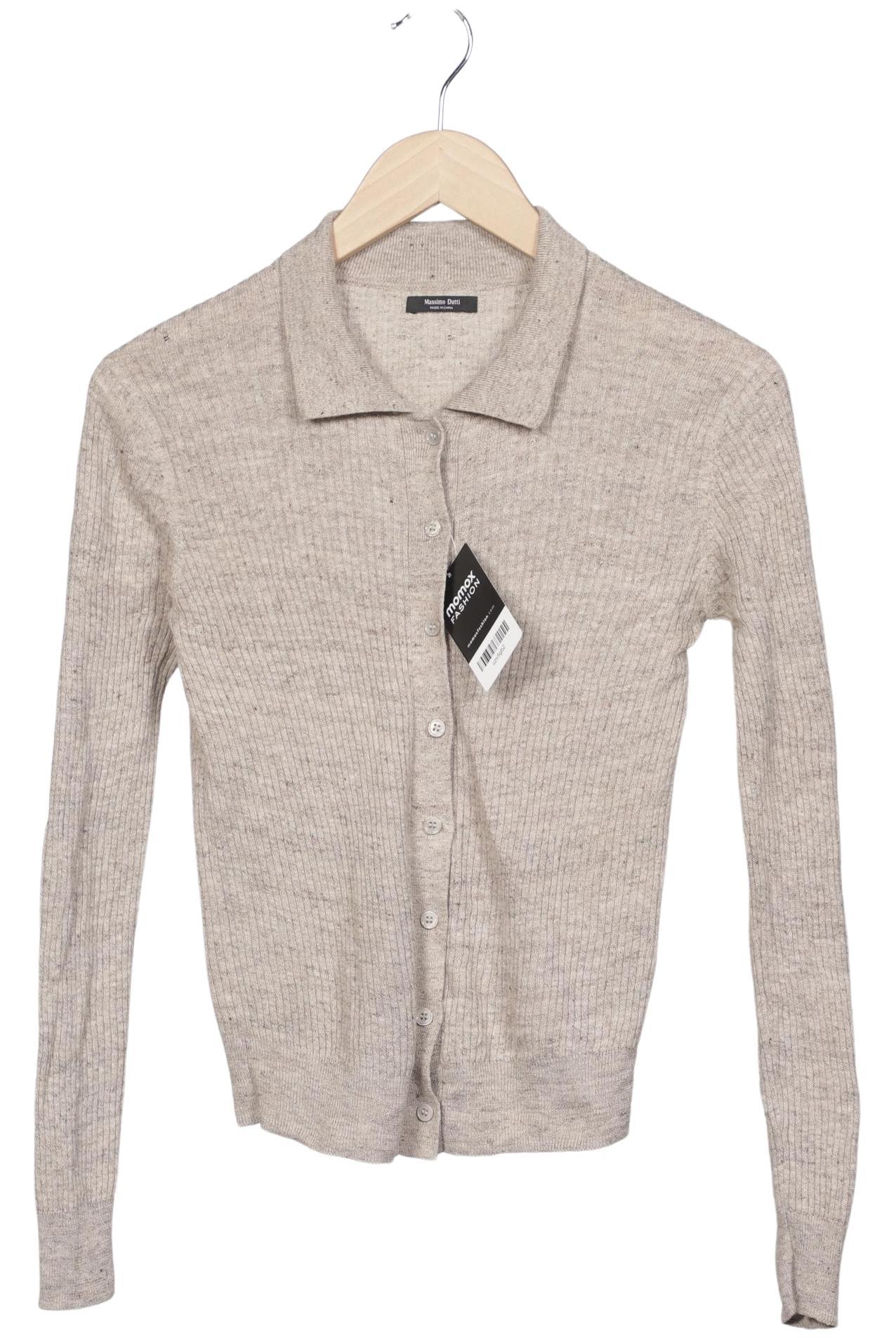 

Massimo Dutti Damen Strickjacke, beige, Gr. 36