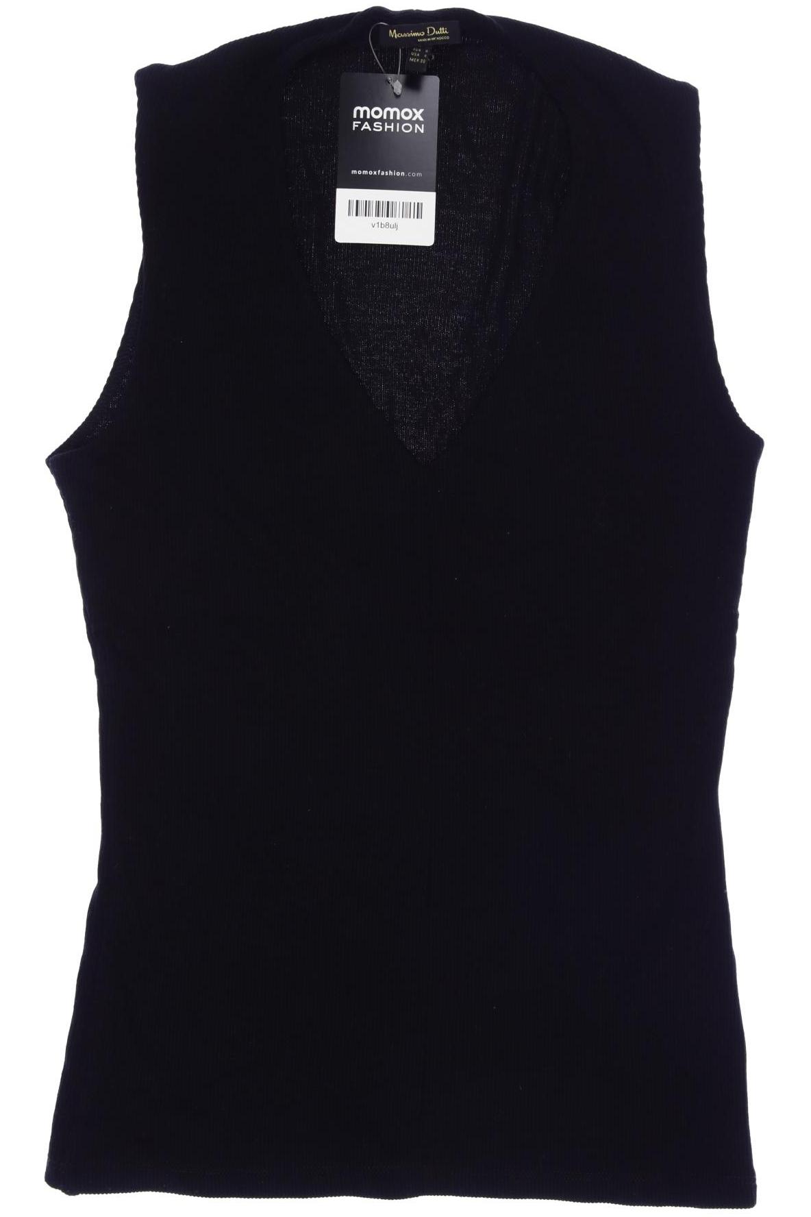 

Massimo Dutti Damen Top, schwarz, Gr. 36