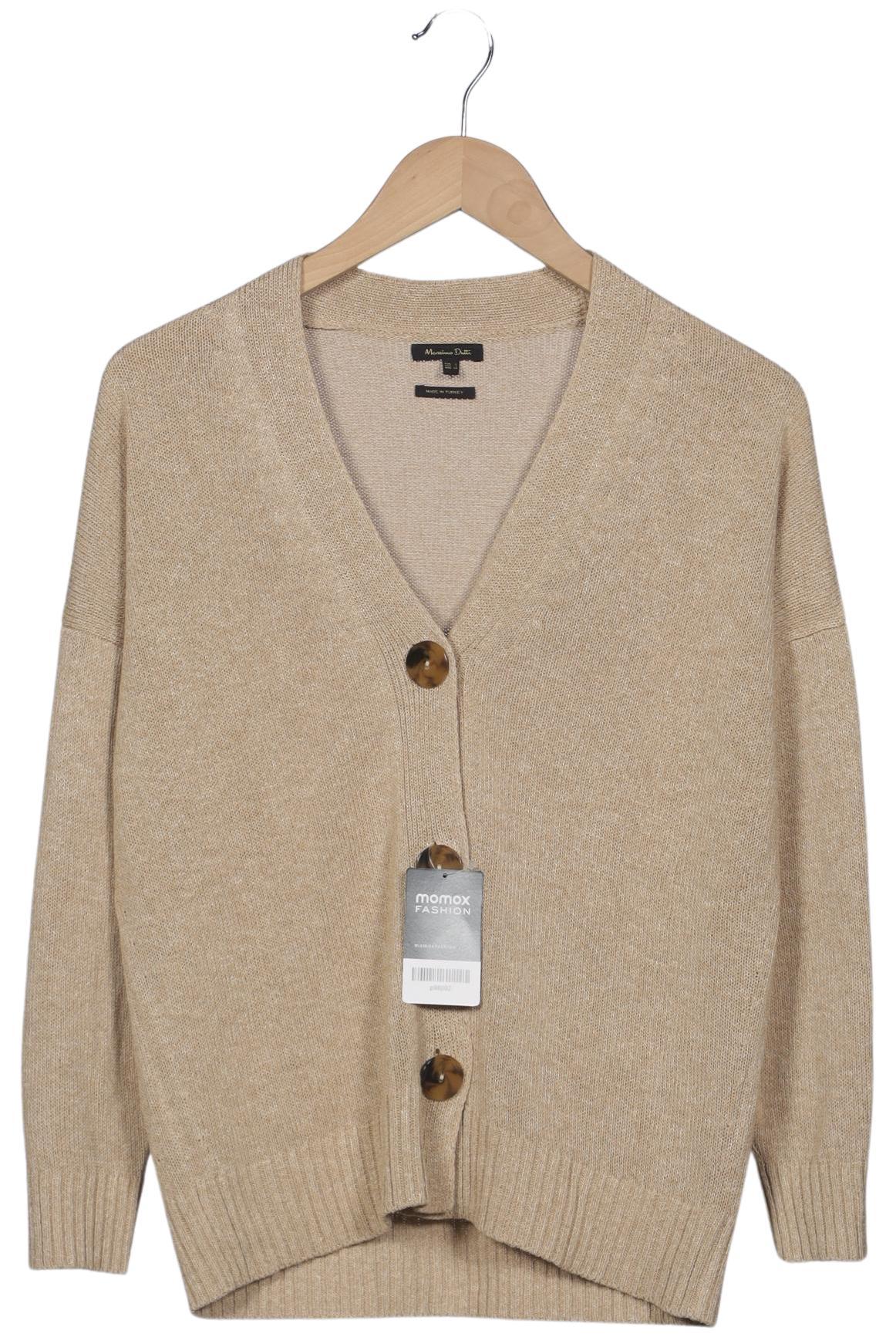 

Massimo Dutti Damen Strickjacke, beige, Gr. 36