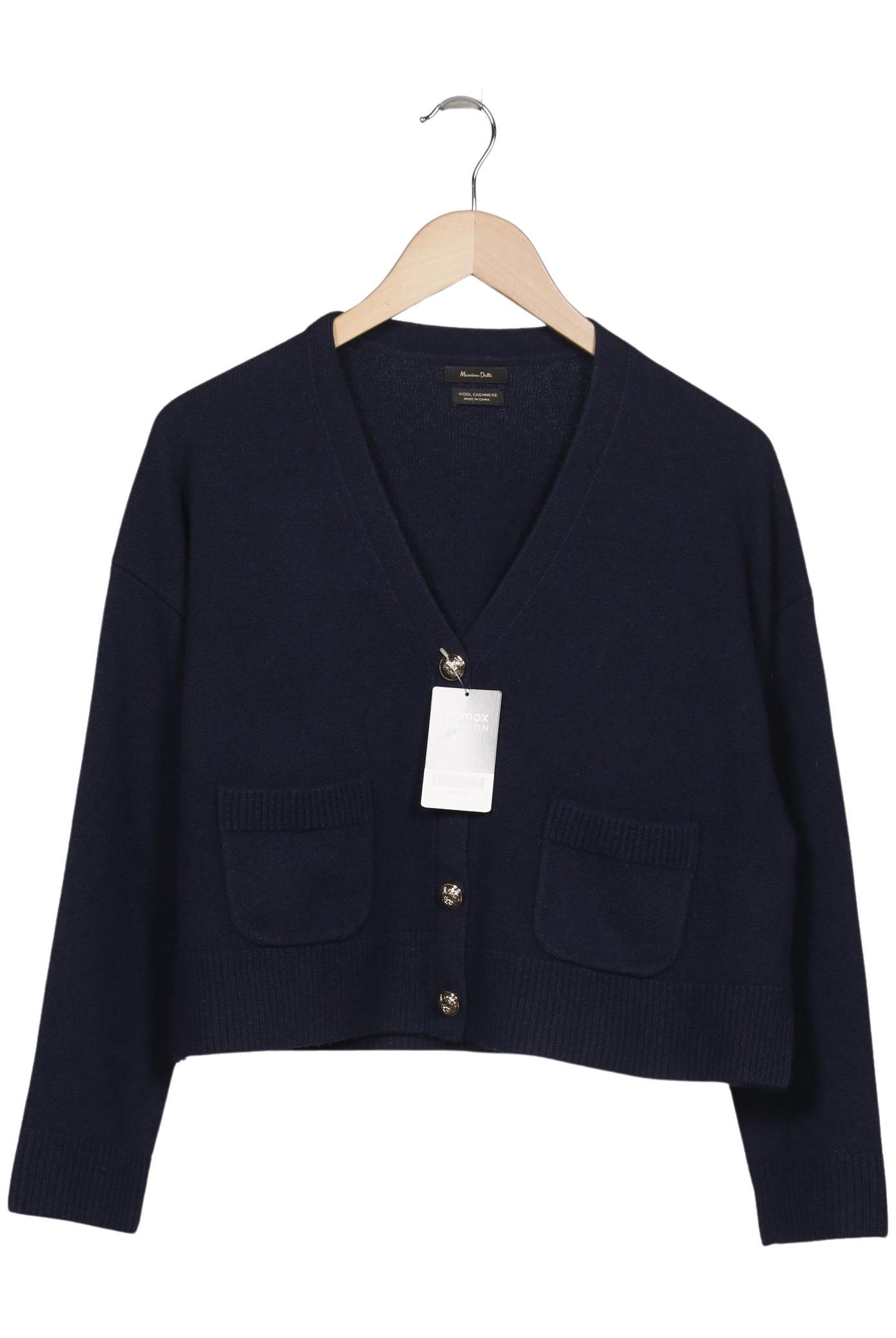 

Massimo Dutti Damen Strickjacke, marineblau, Gr. 36