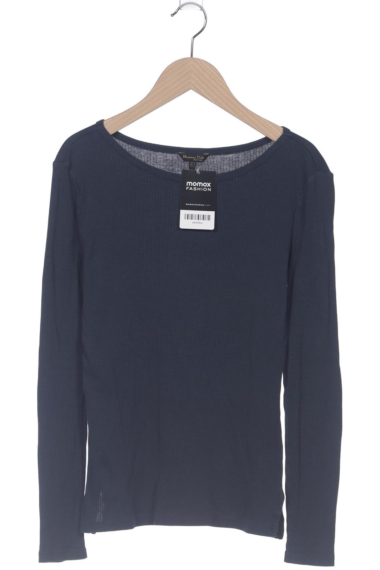 

Massimo Dutti Damen Langarmshirt, marineblau, Gr. 38
