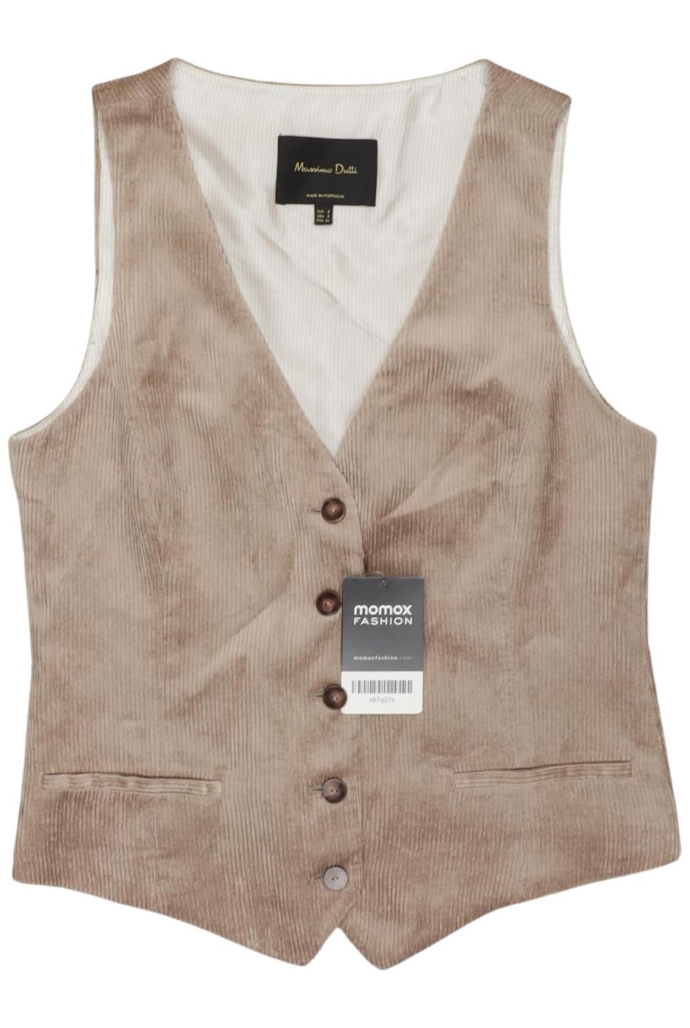 

Massimo Dutti Damen Weste, beige, Gr. 36