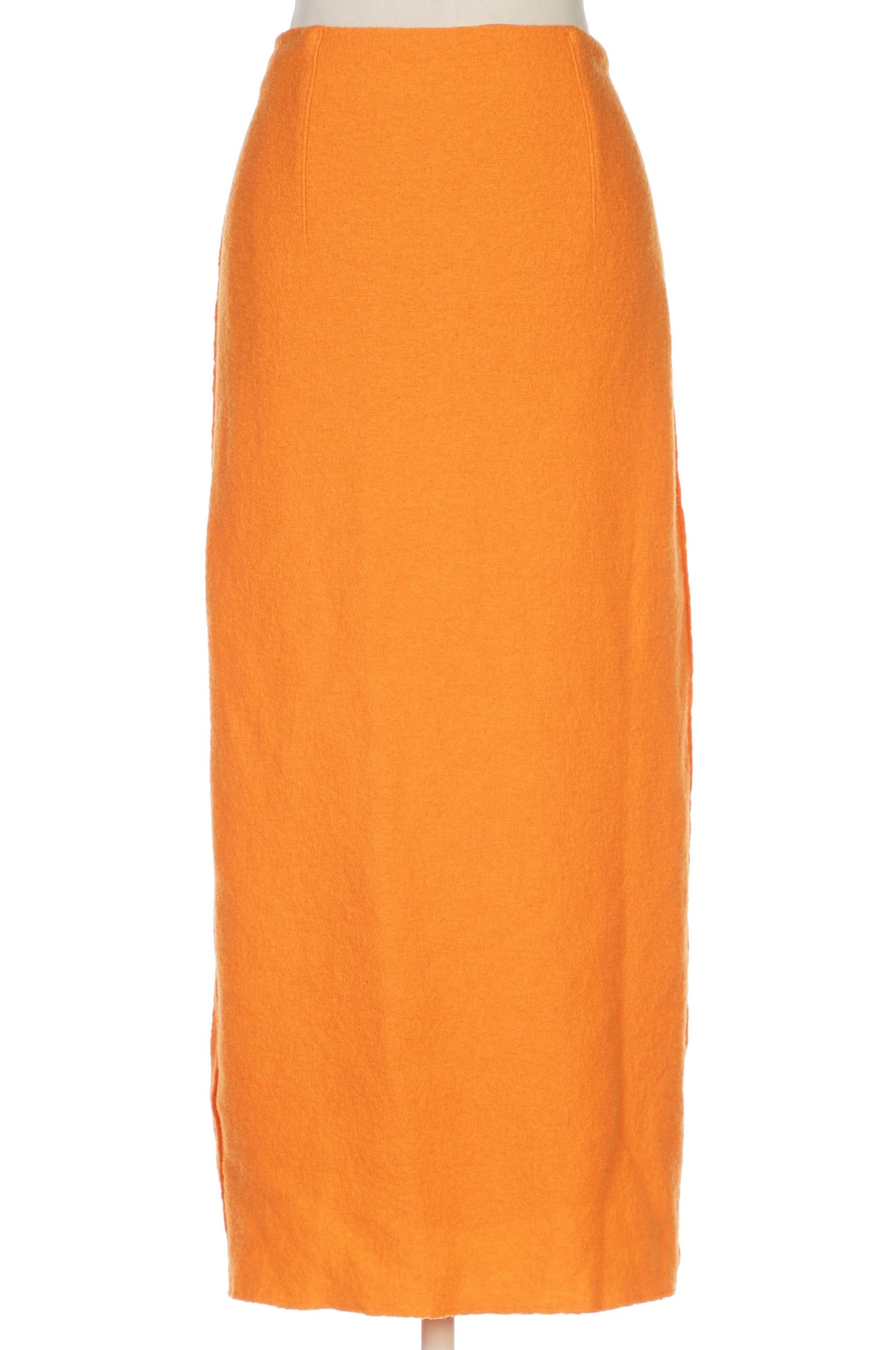 

Massimo Dutti Damen Rock, orange, Gr. 38