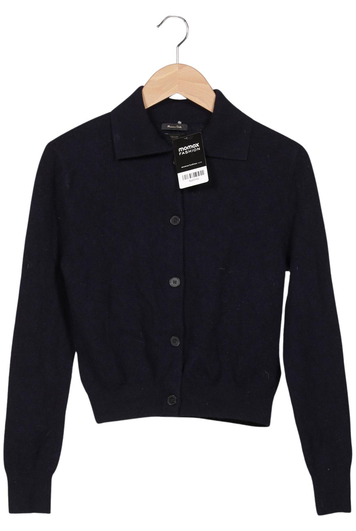 

Massimo Dutti Damen Strickjacke, marineblau, Gr. 38