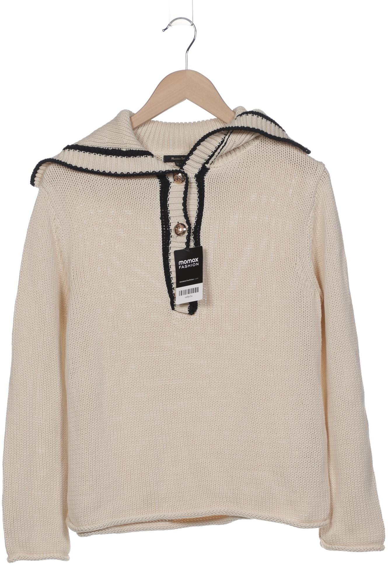

Massimo Dutti Damen Pullover, cremeweiß, Gr. 38