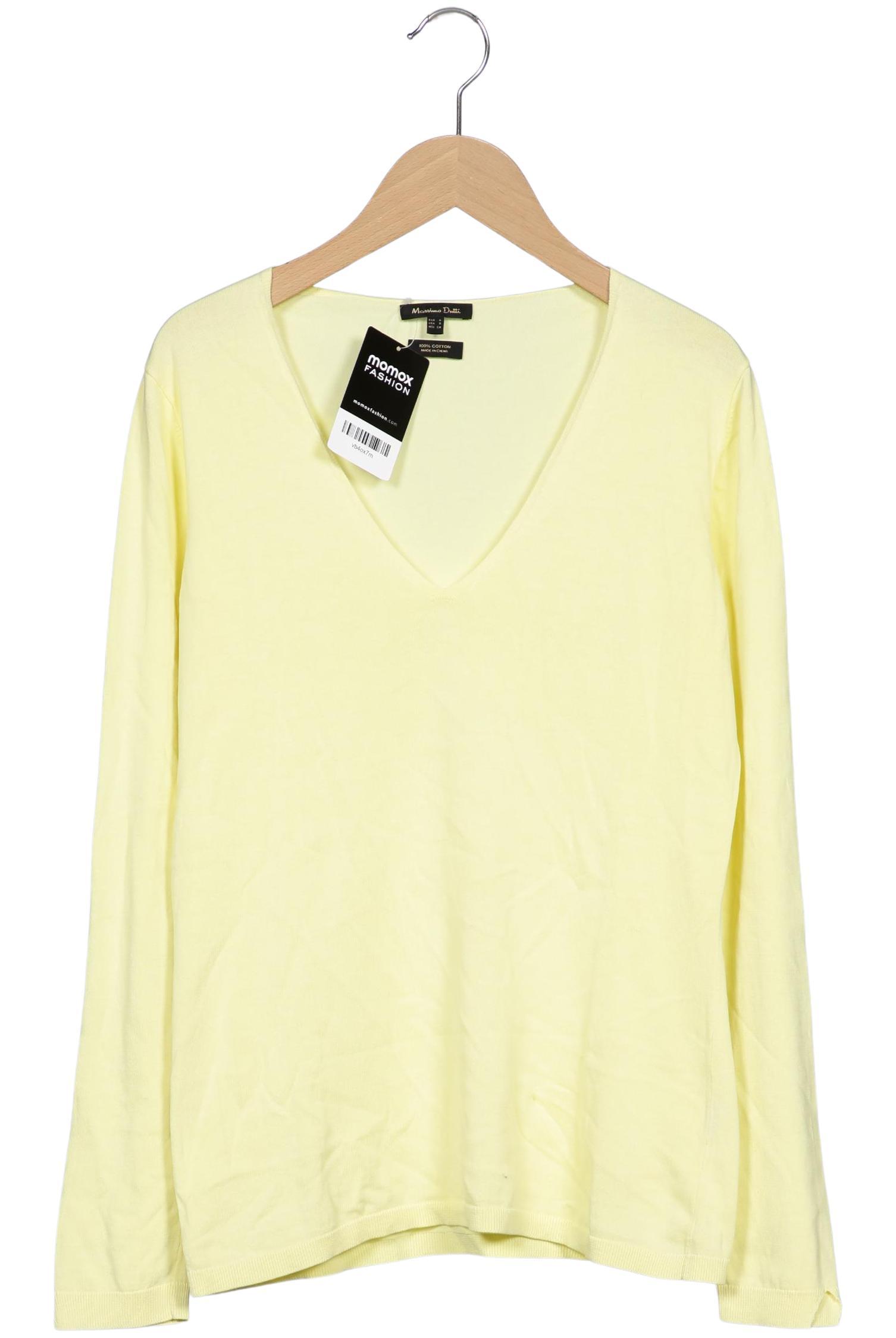 

Massimo Dutti Damen Pullover, gelb, Gr. 36