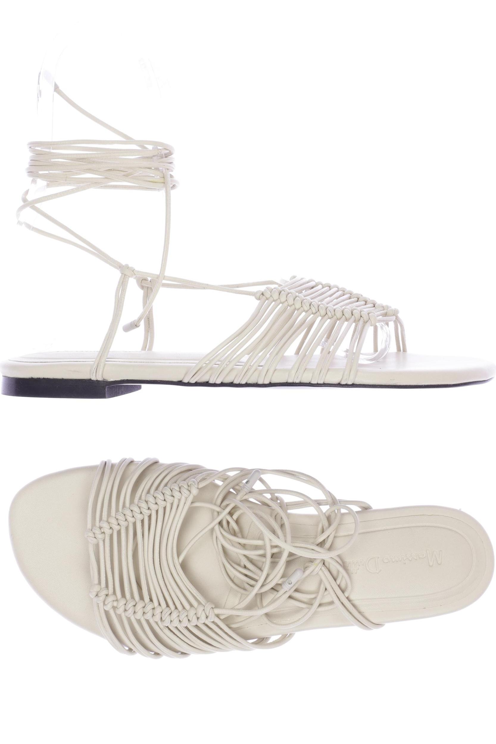

Massimo Dutti Damen Sandale, cremeweiß, Gr. 36