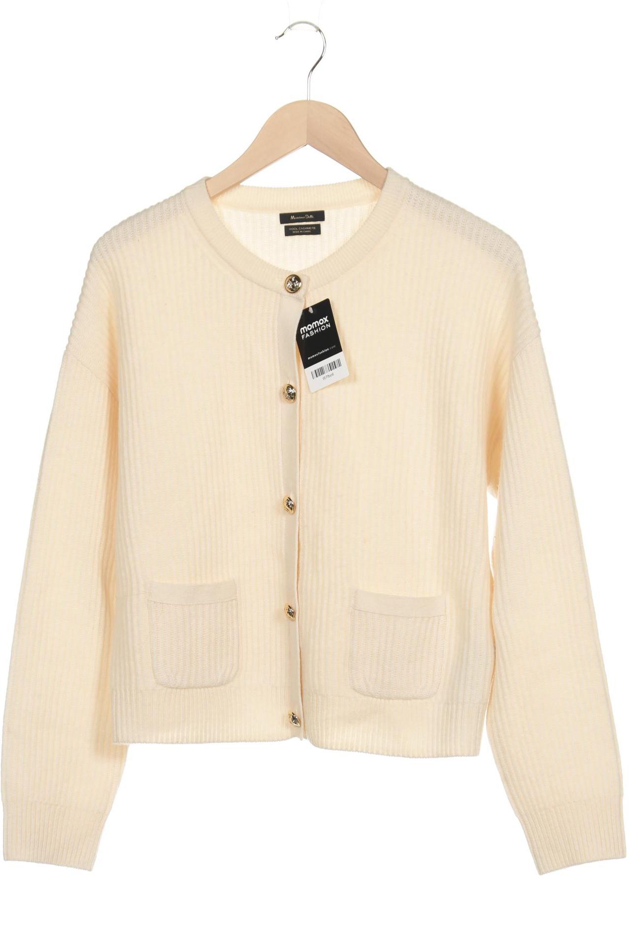 

Massimo Dutti Damen Strickjacke, cremeweiß, Gr. 42